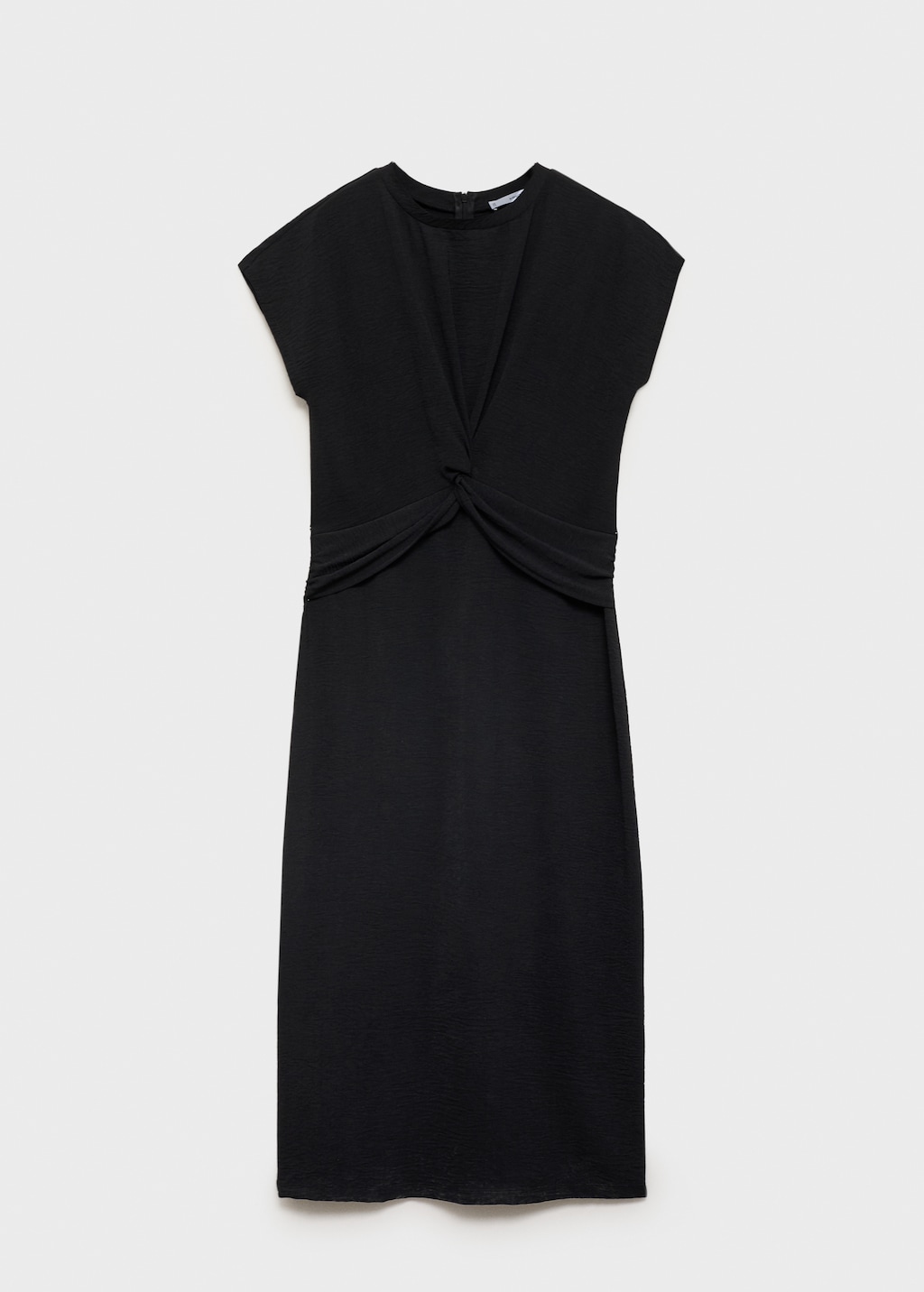 Midi-dress with knot detail