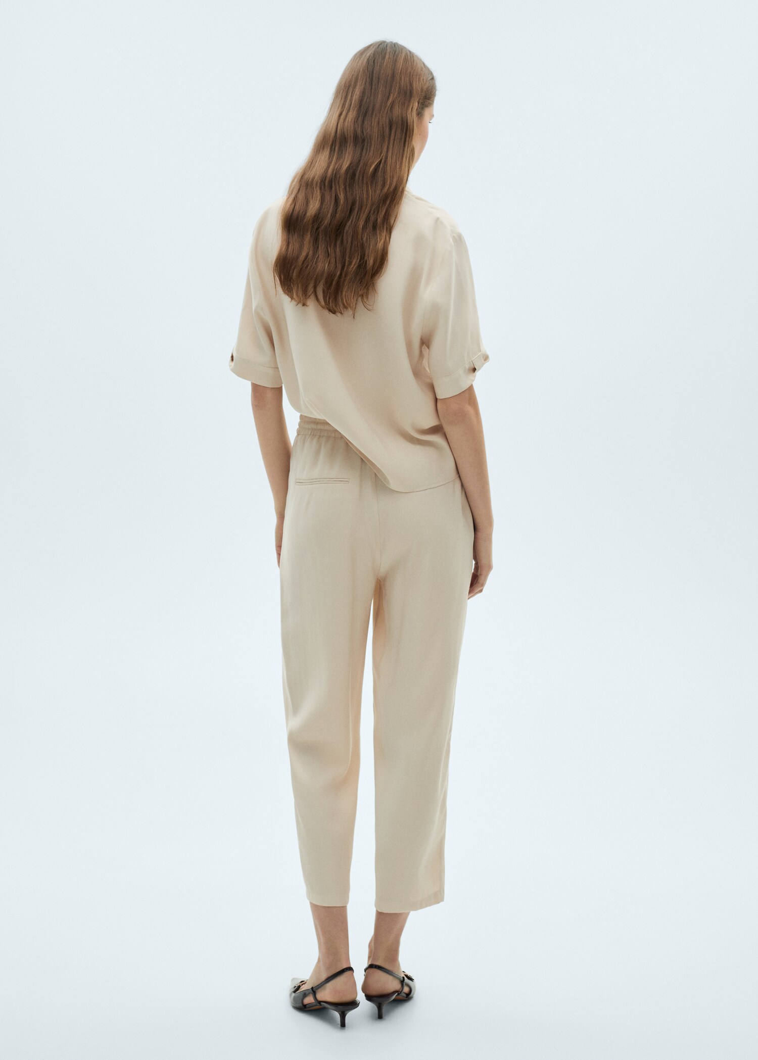 Straight suit trousers - Reverse of the article