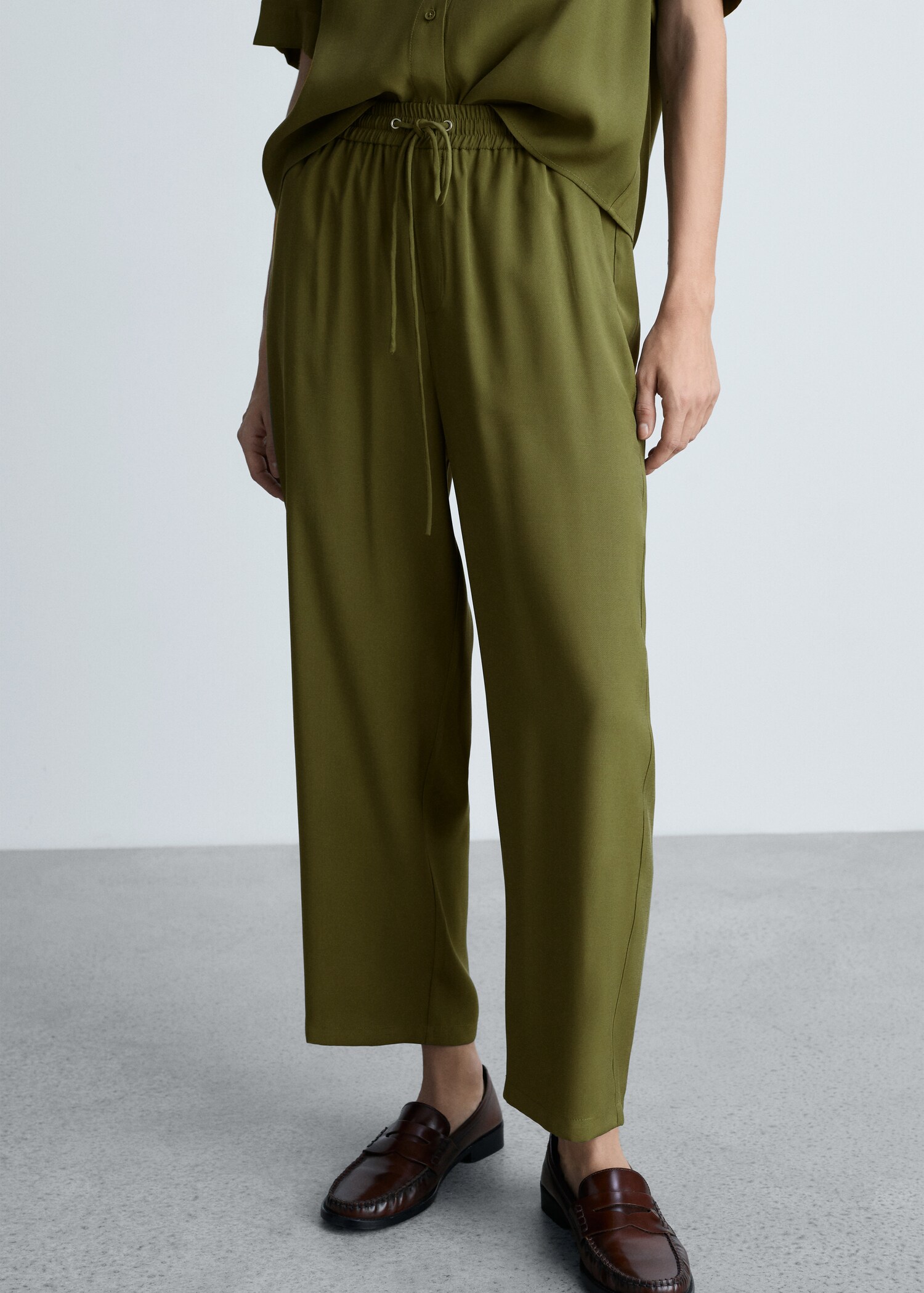 Straight suit trousers - Medium plane