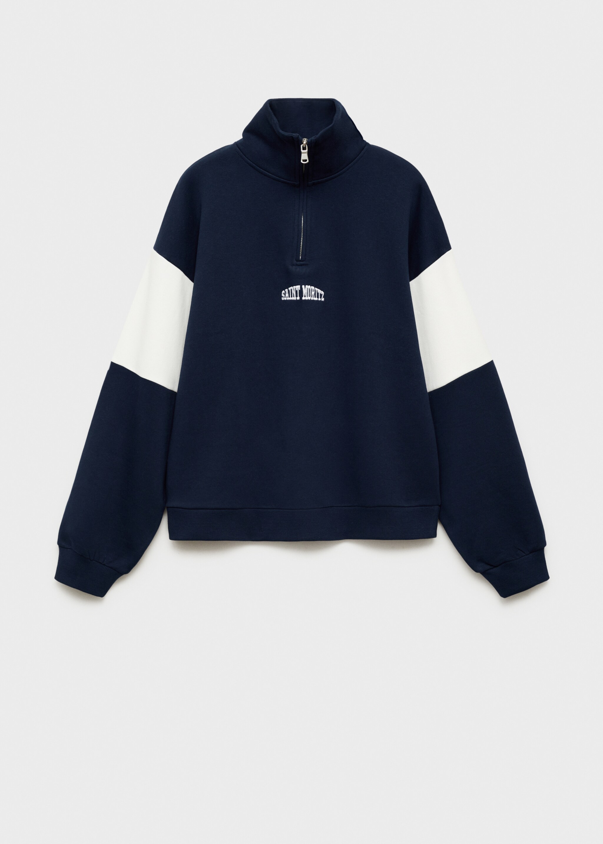 Message zip hood sweatshirt - Article without model