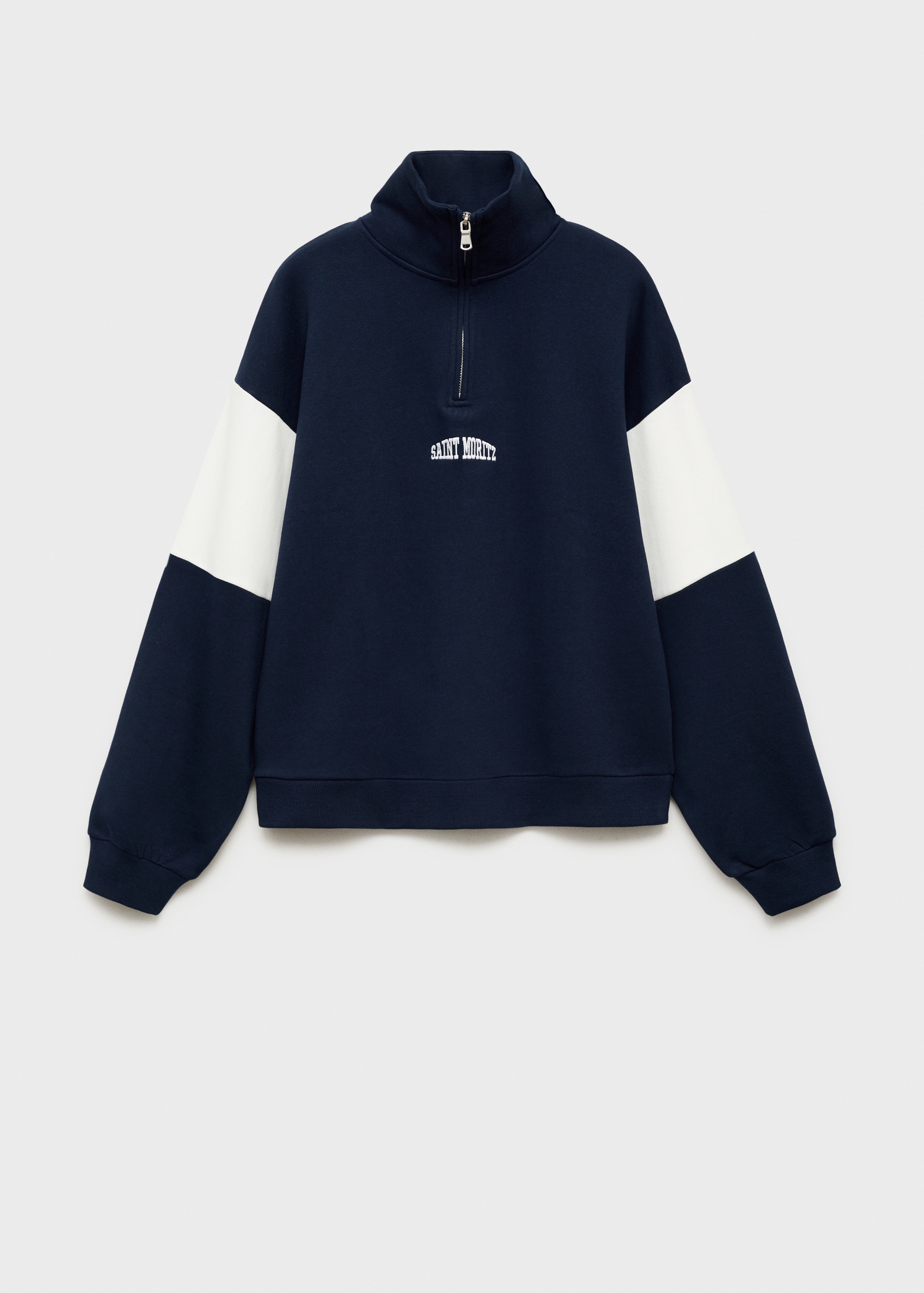 Message zip hood sweatshirt - Article without model