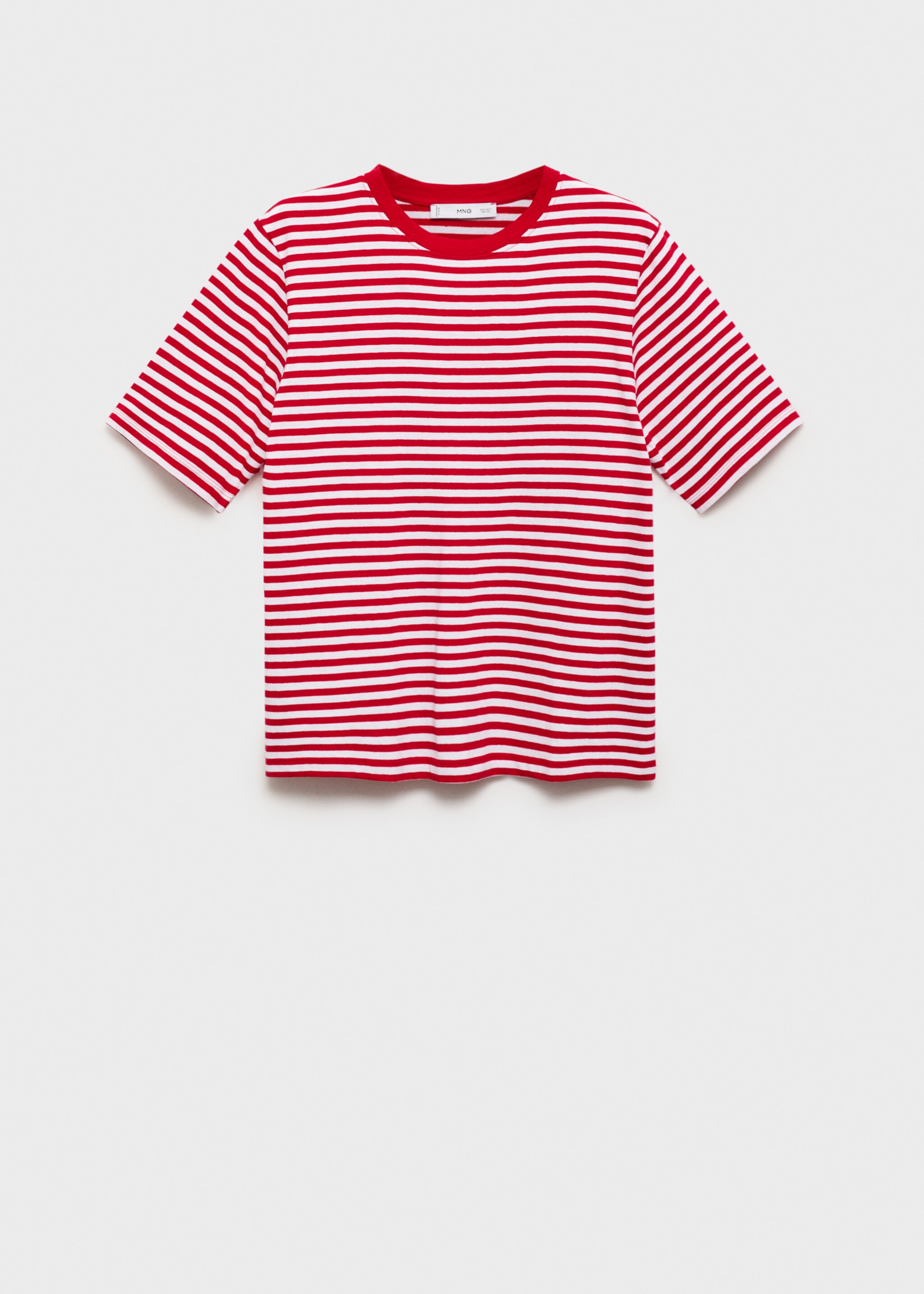 T-shirt katun garis-garis - Barang tanpa model