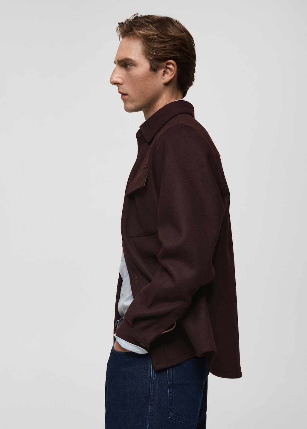 VESP WOOL SHIRTS JACKET ブラウン M 2104786_dbn.webp