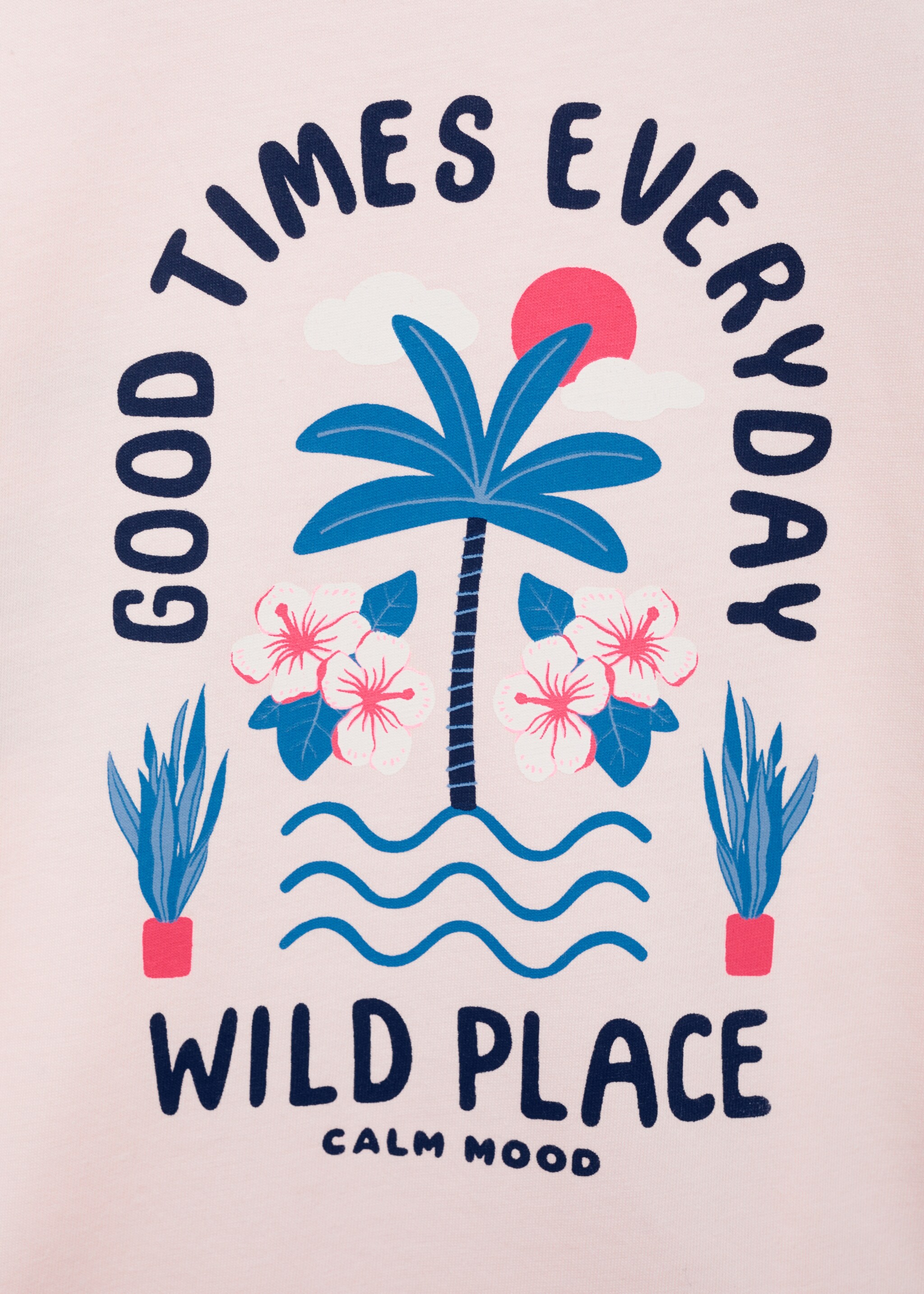 Printed cotton-blend T-shirt - Details of the article 0