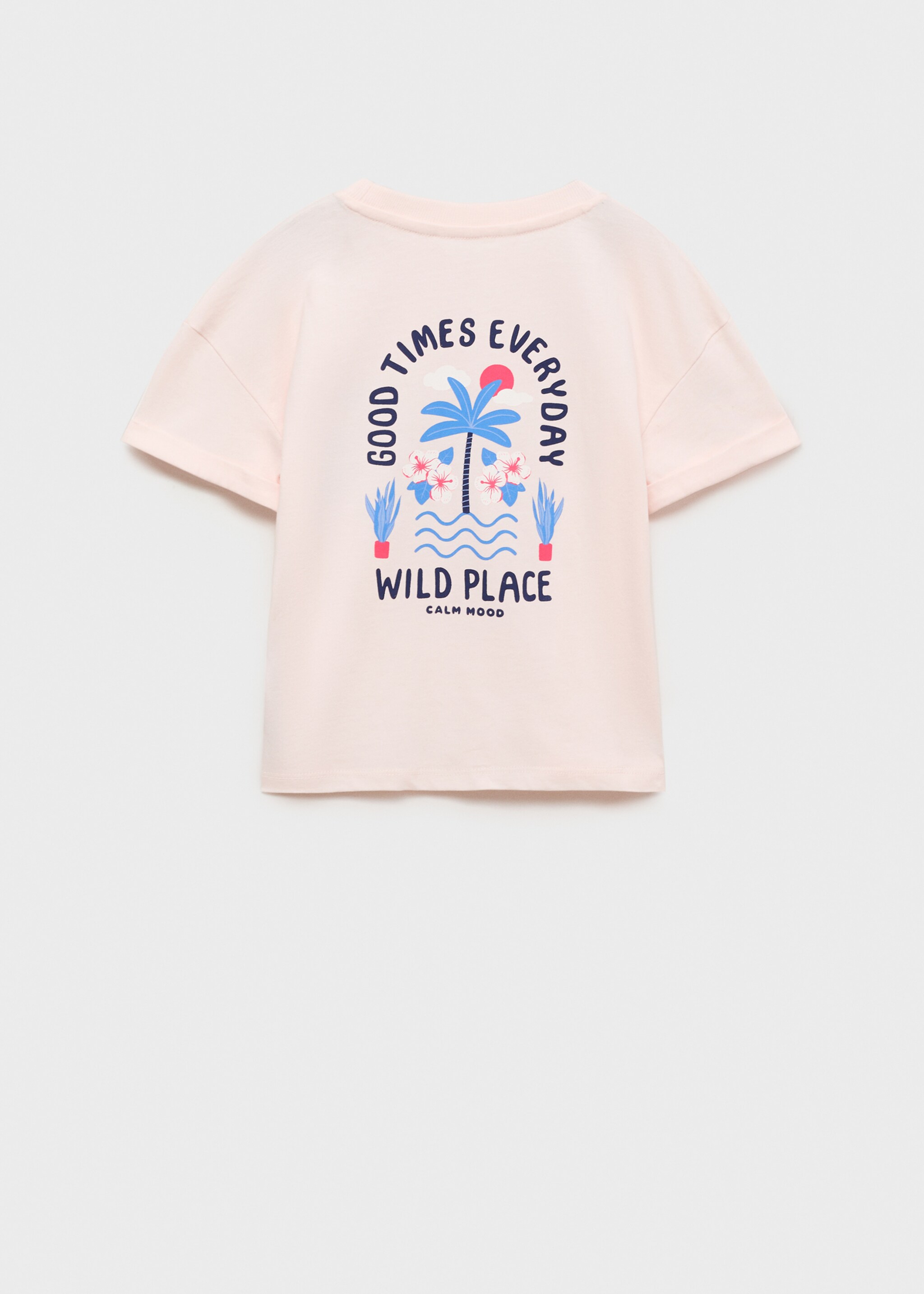 Printed cotton-blend T-shirt - Reverse of the article