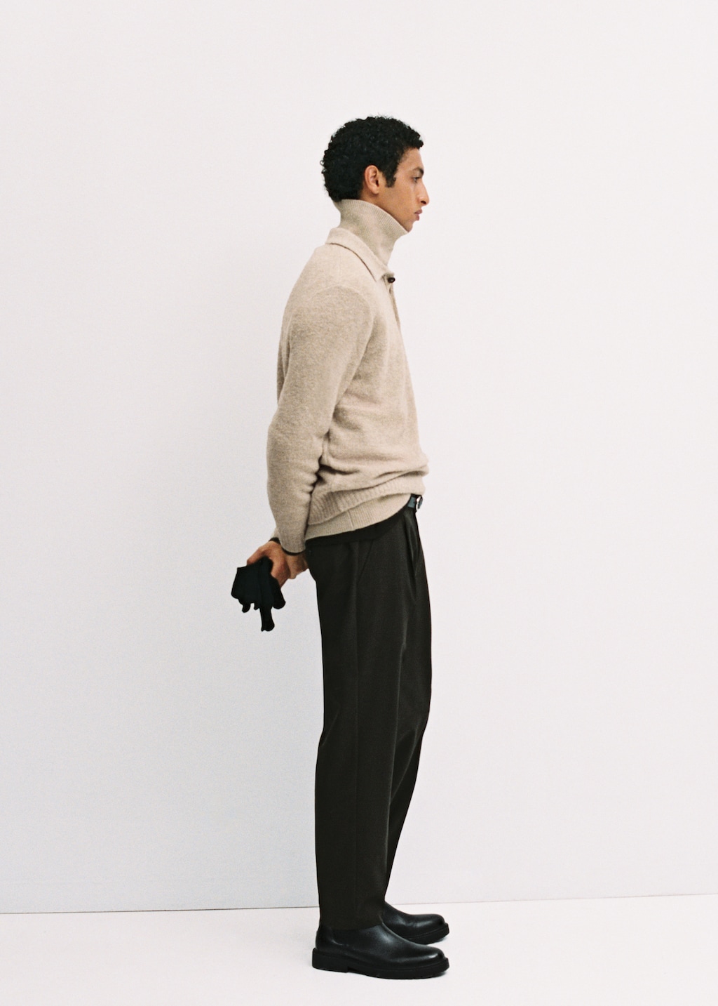 Mini boucle knit polo shirt - Men | MANGO USA Mini boucle knit polo shirt - Men | MANGO USA