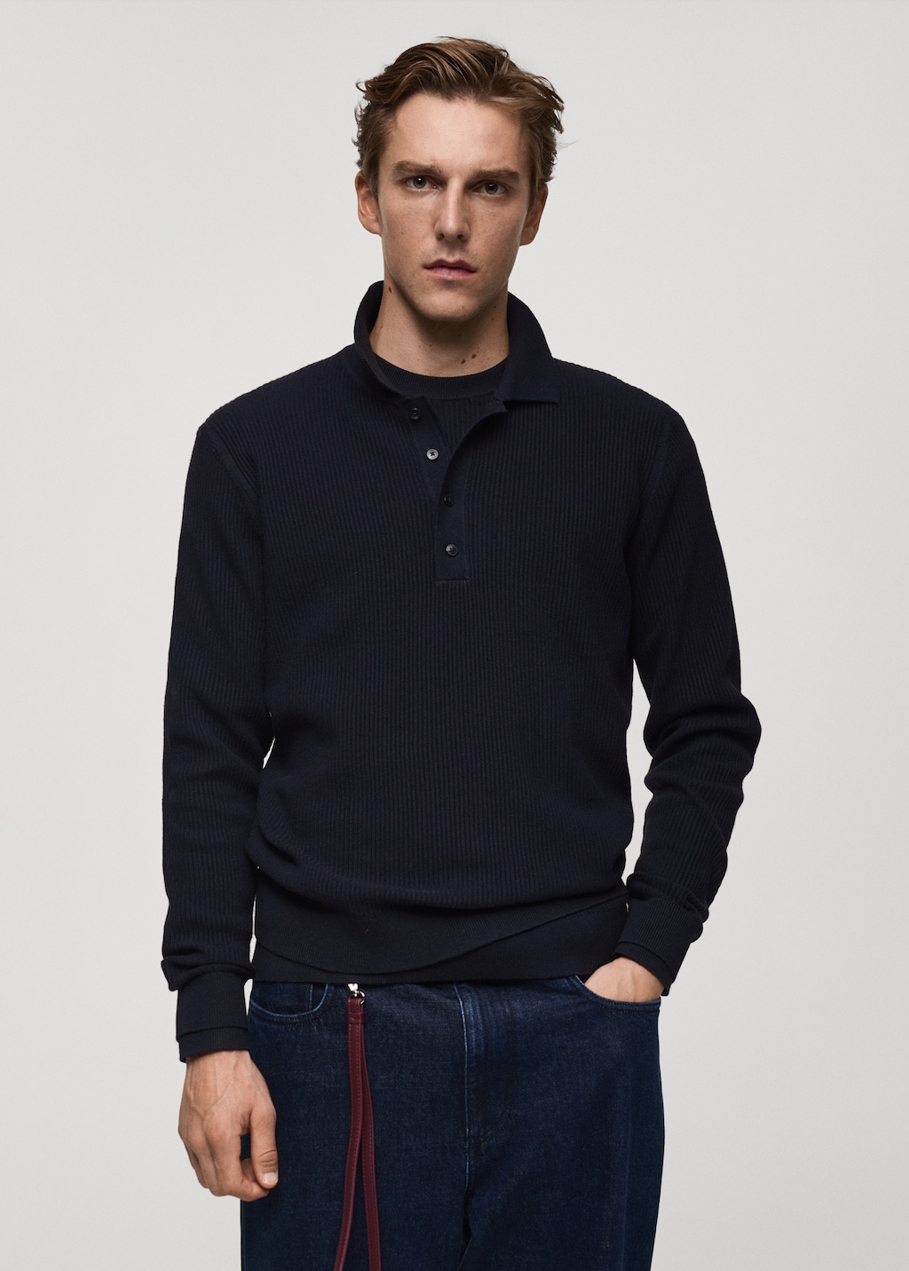 Mango polo style sweater new arrivals