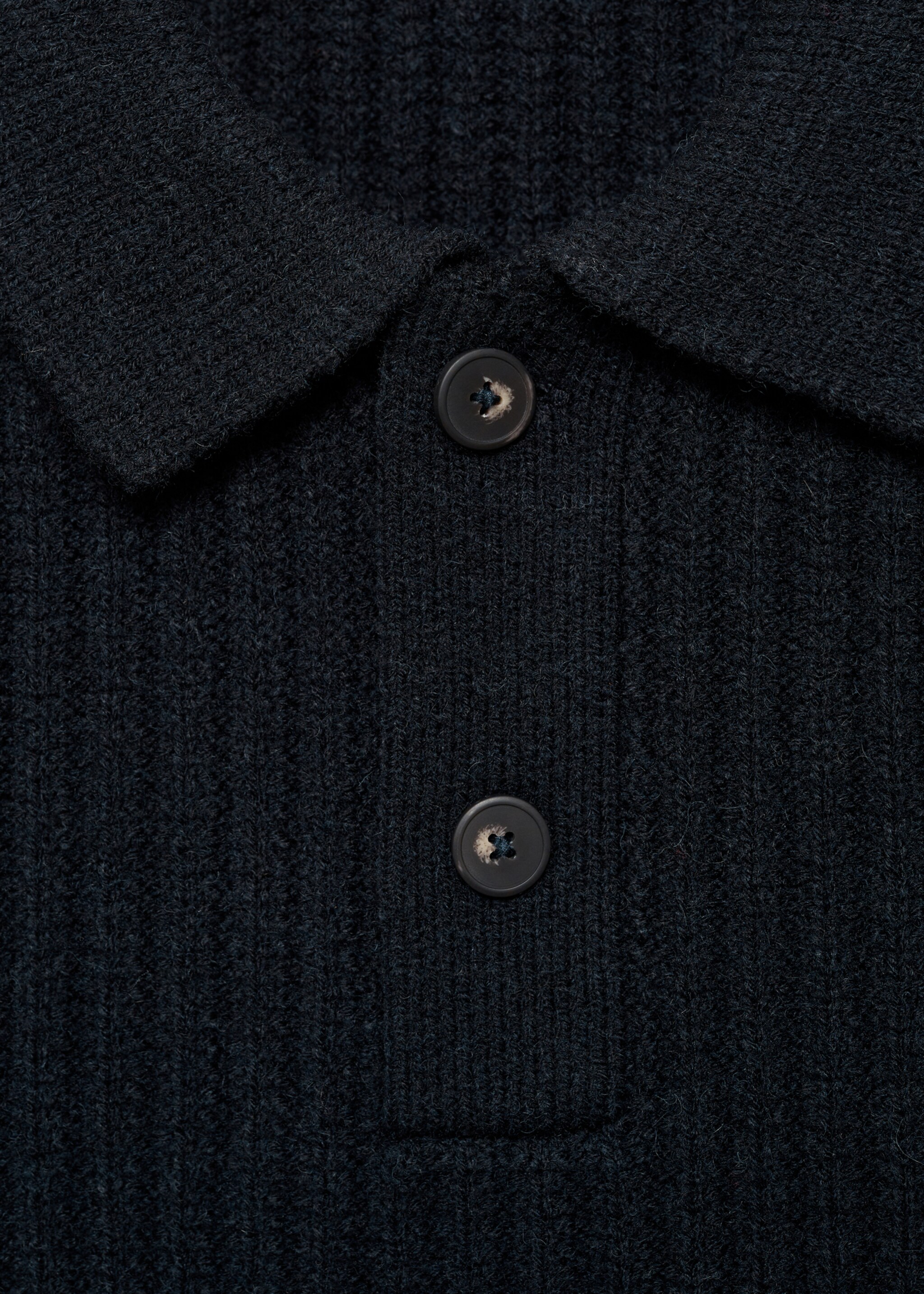 Jersey cuello polo punto canalé - Detalle del artículo 8