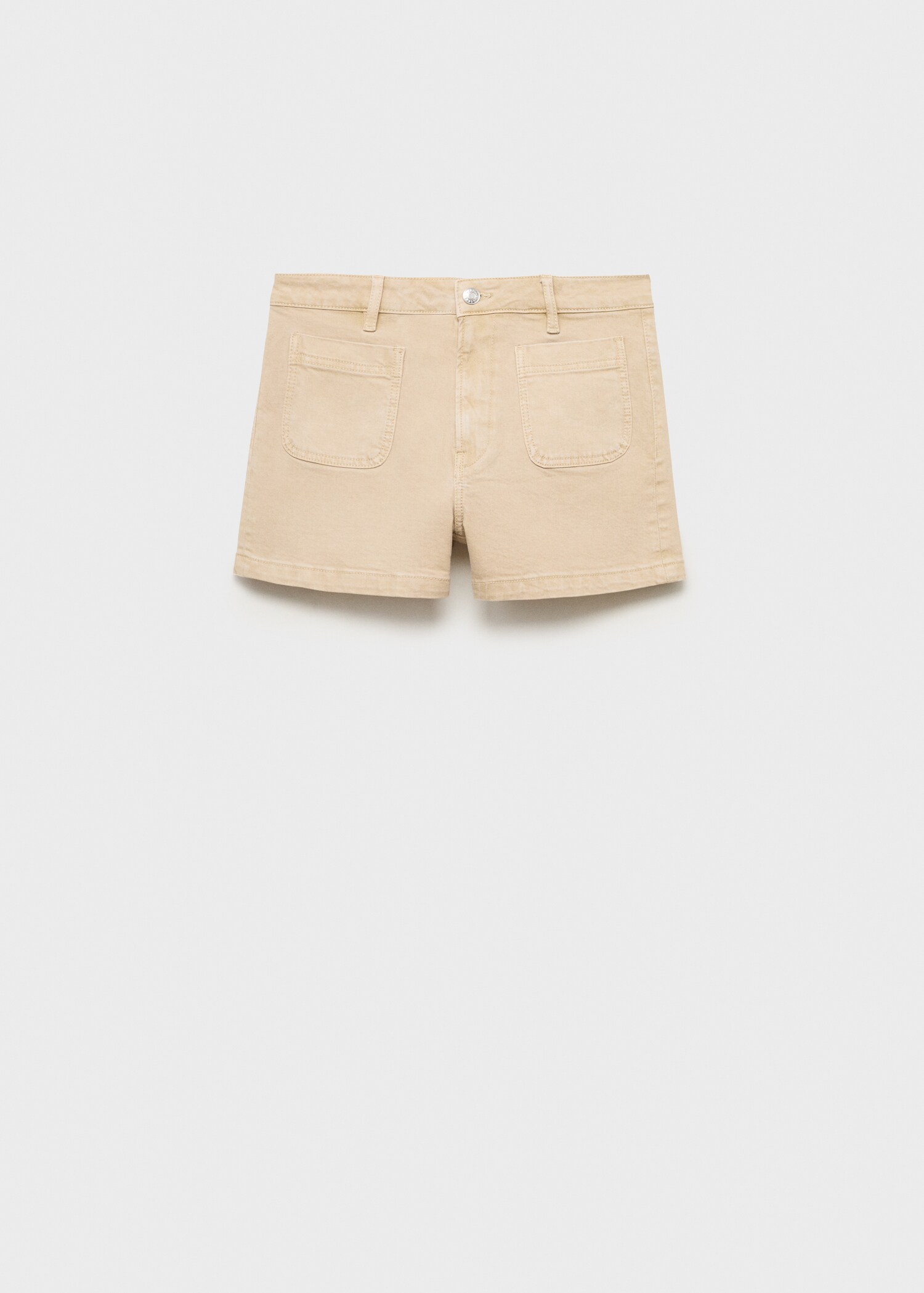 Short en jean taille haute avec poches - Article sans modèle