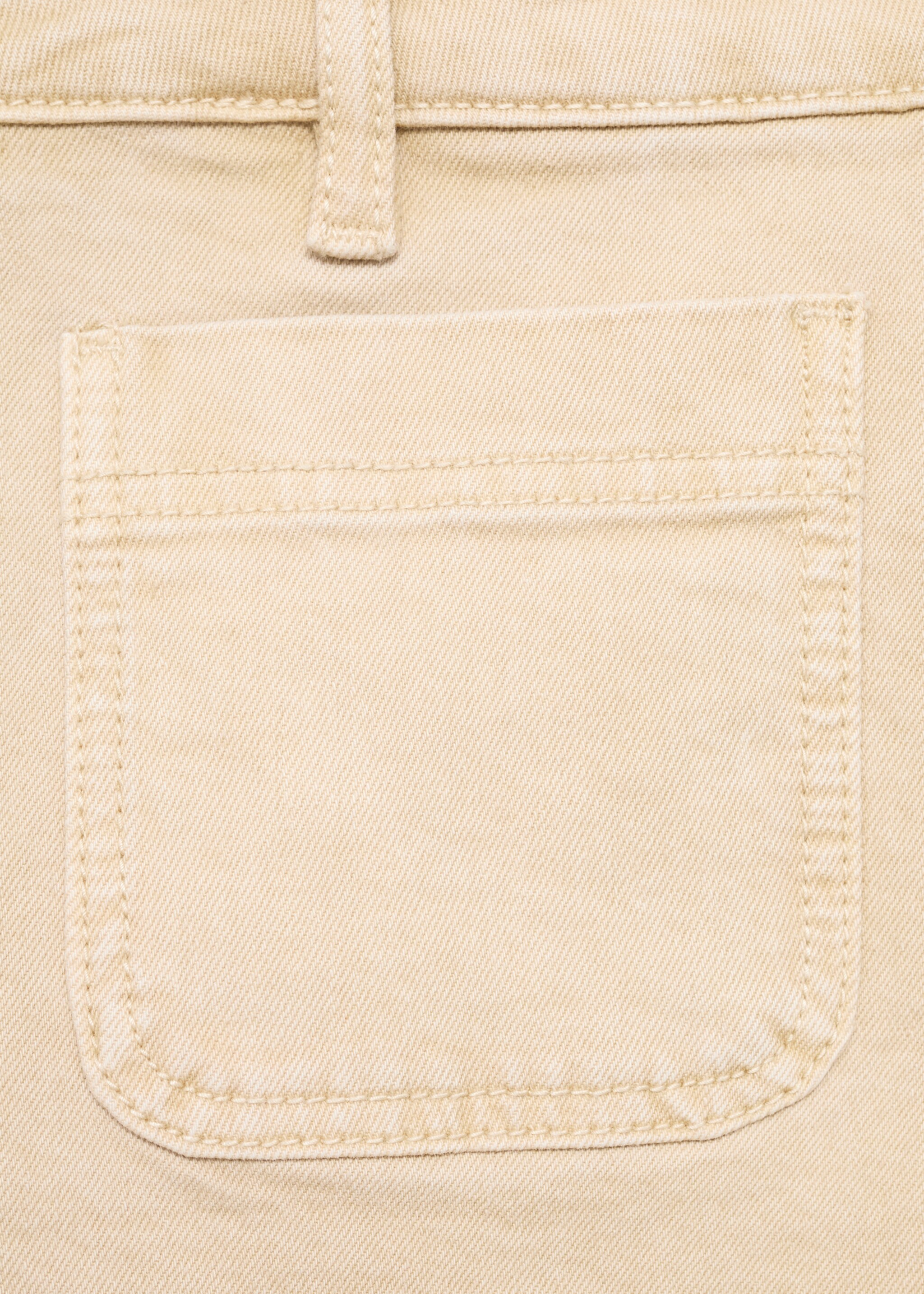 Shorts denim tiro alto bolsillos - Detalle del artículo 0