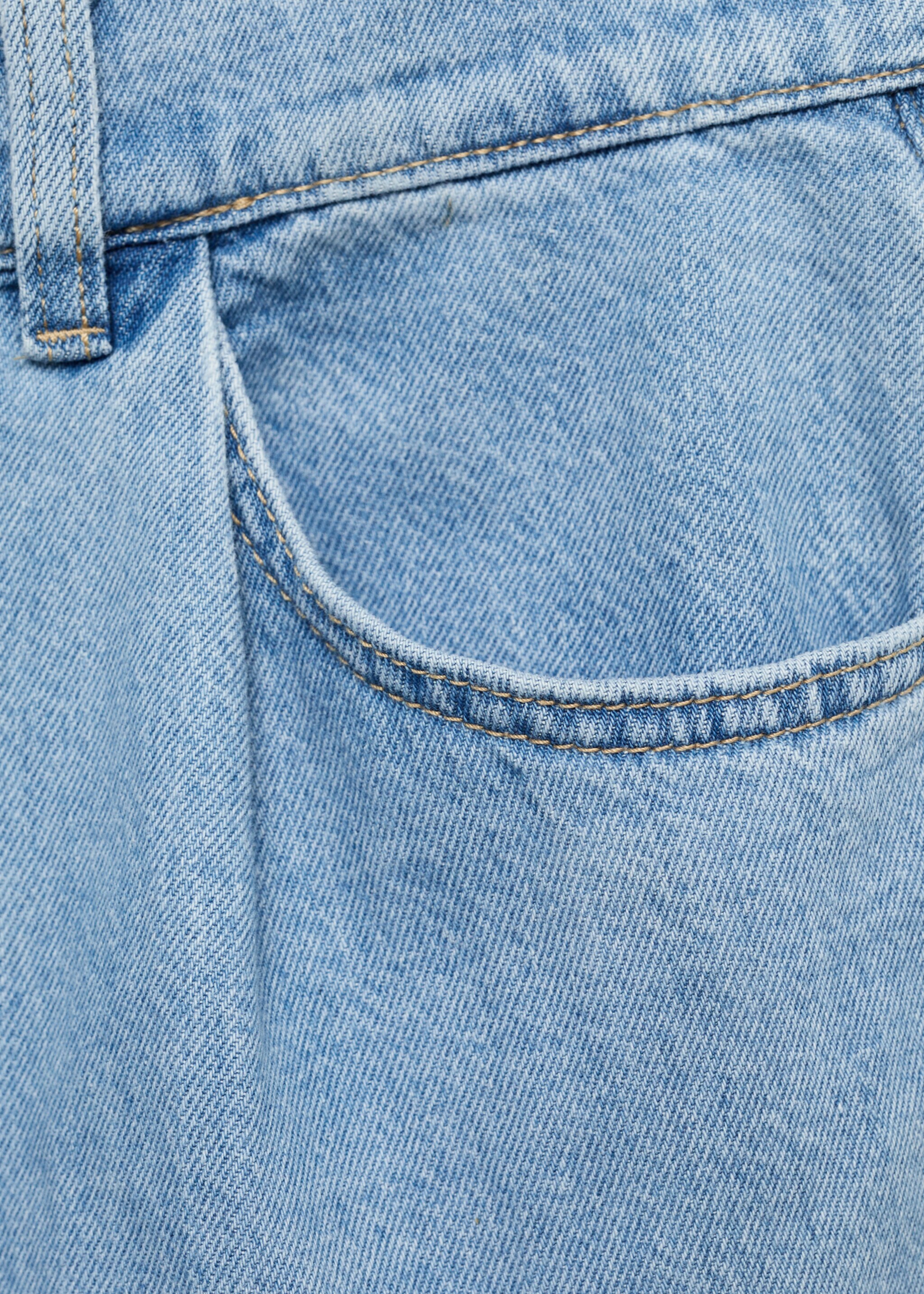 Bermudas denim tiro alto pinzas - Detalle del artículo 0
