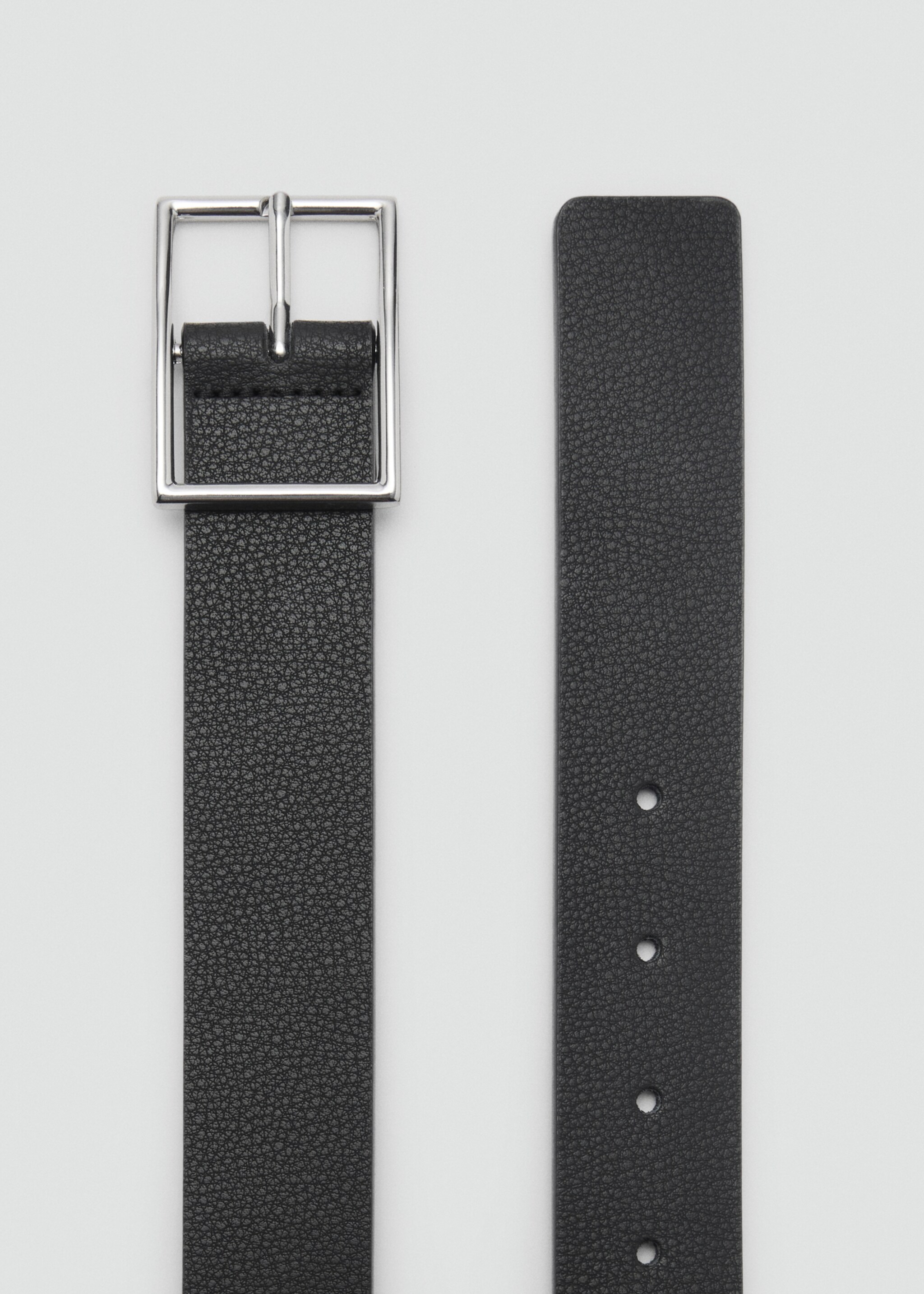 Pebbled leather belt - Medium plane