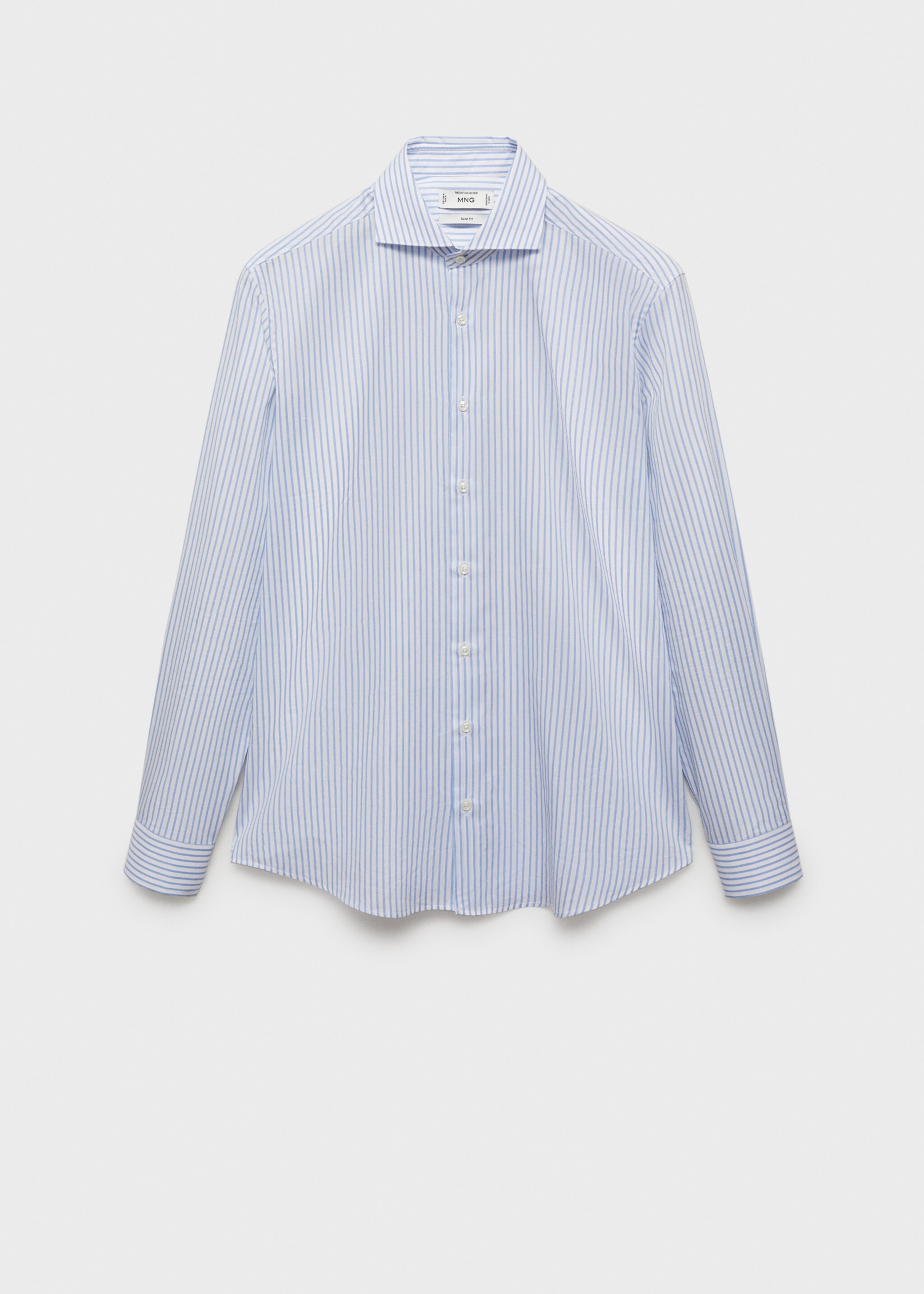 Camisa traje slim fit algodón rayas - Artículo sin modelo
