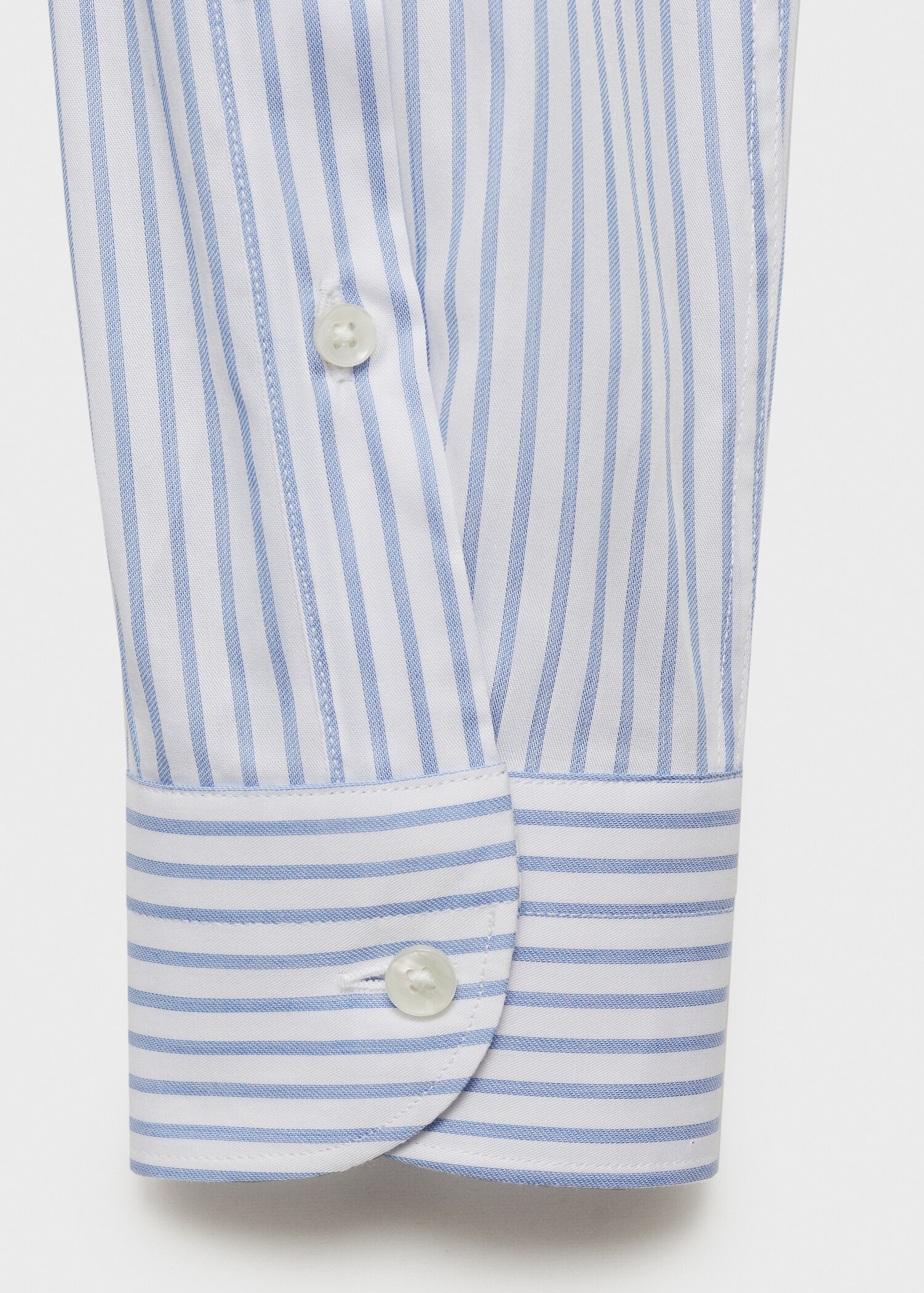 Camisa traje slim fit algodón rayas - Detalle del artículo 0
