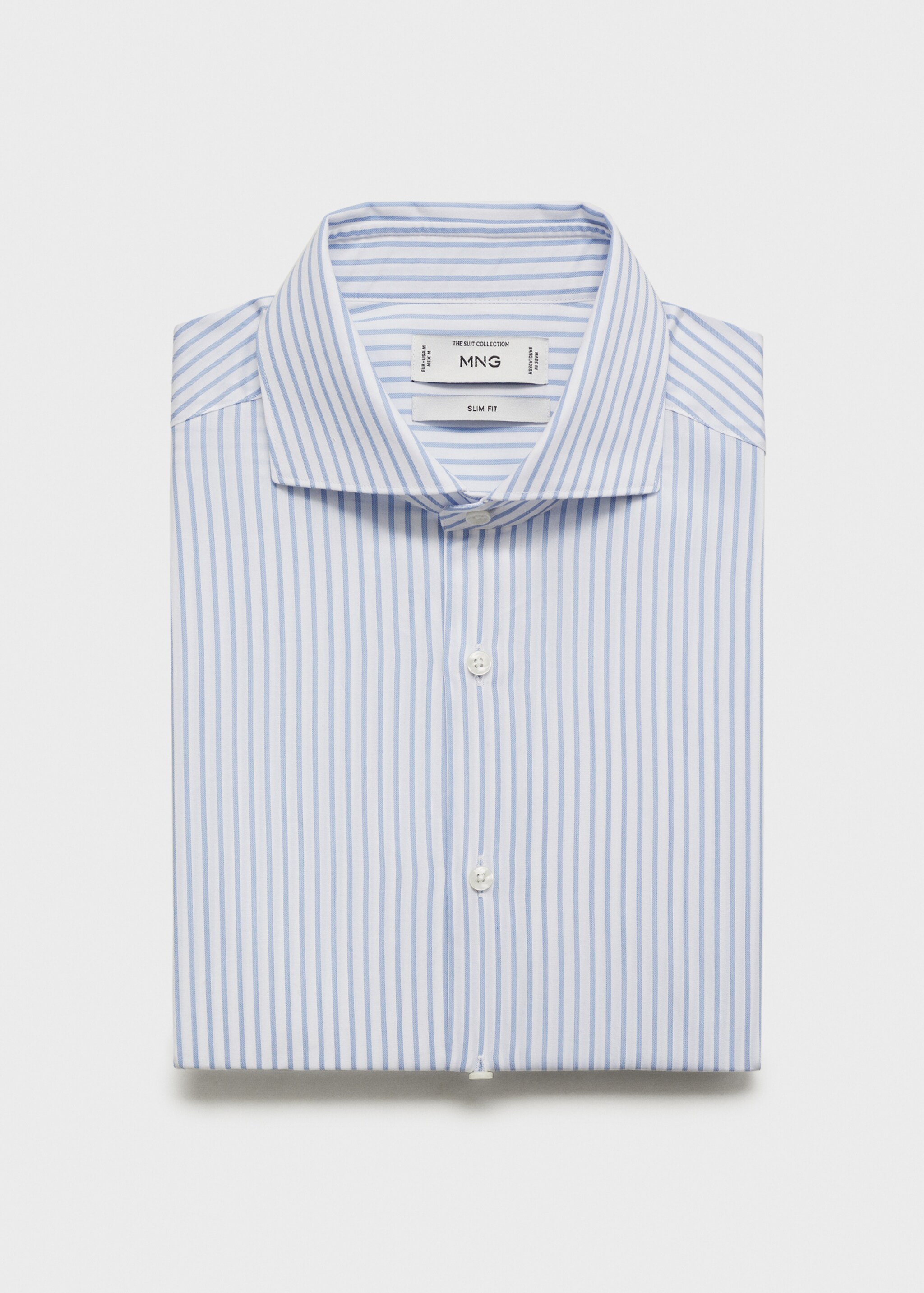 Camisa traje slim fit algodón rayas - Detalle del artículo 8