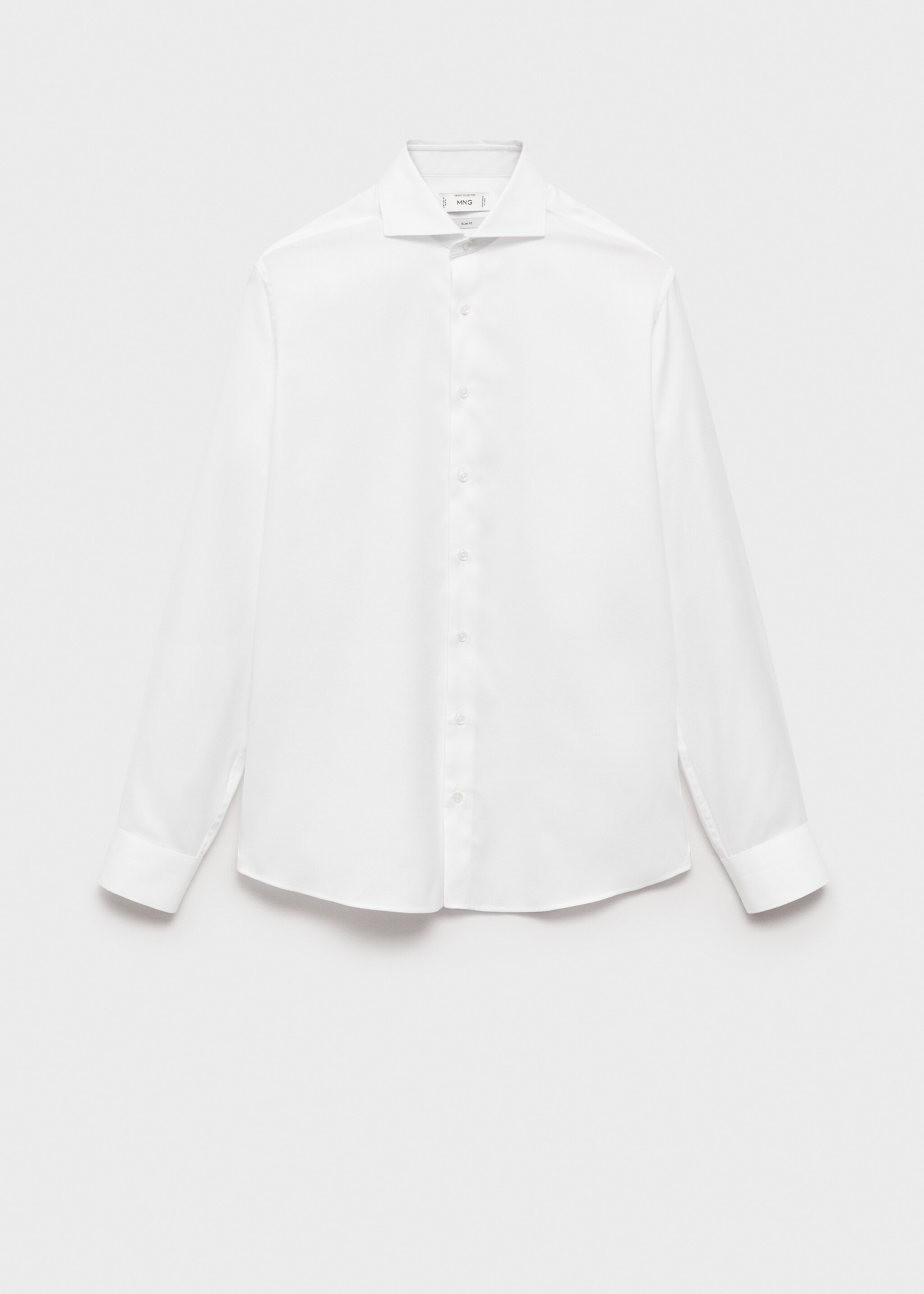 Slim-fit cotton suit shirt - Article without model