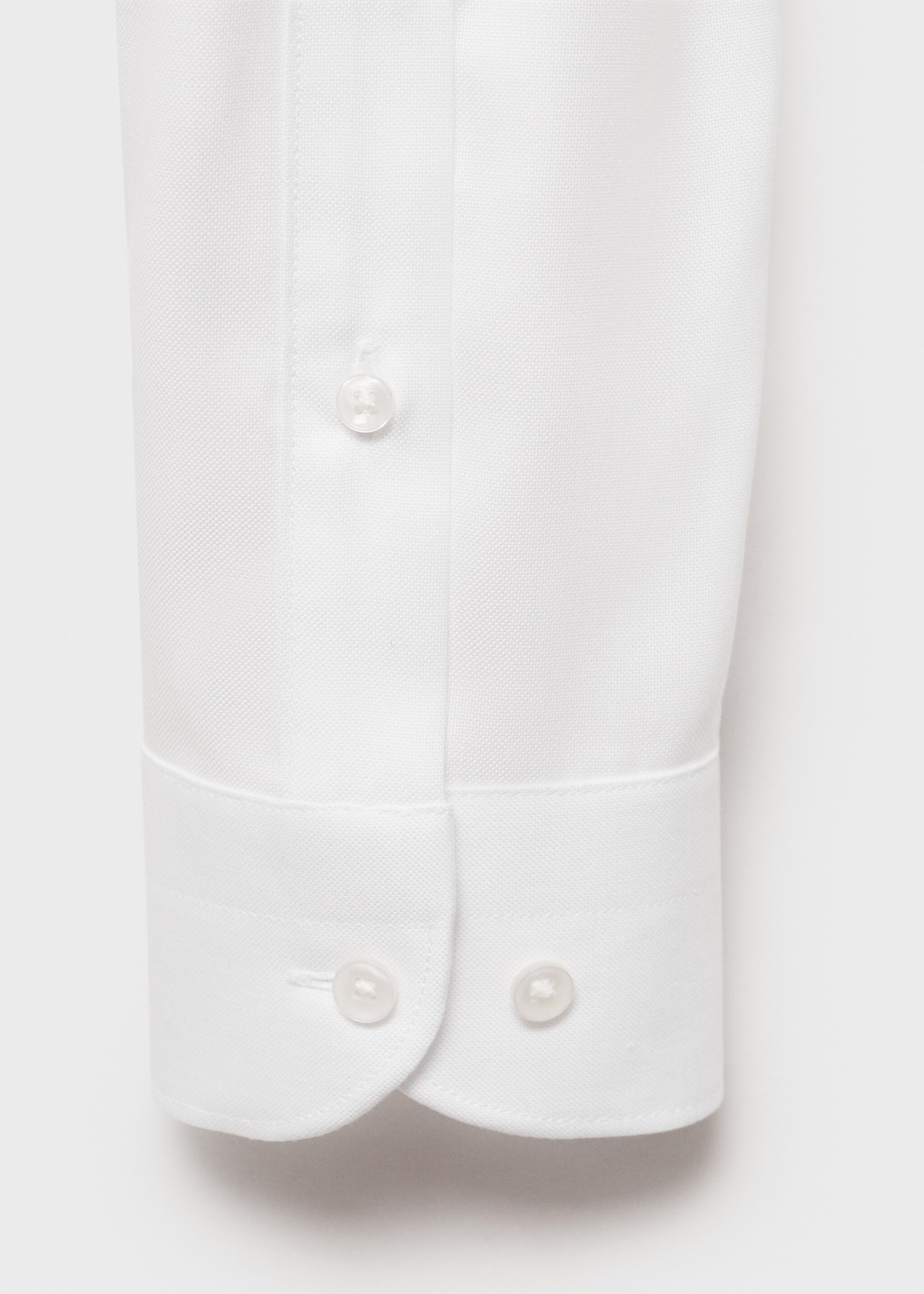 Slim-fit cotton suit shirt - Details of the article 0