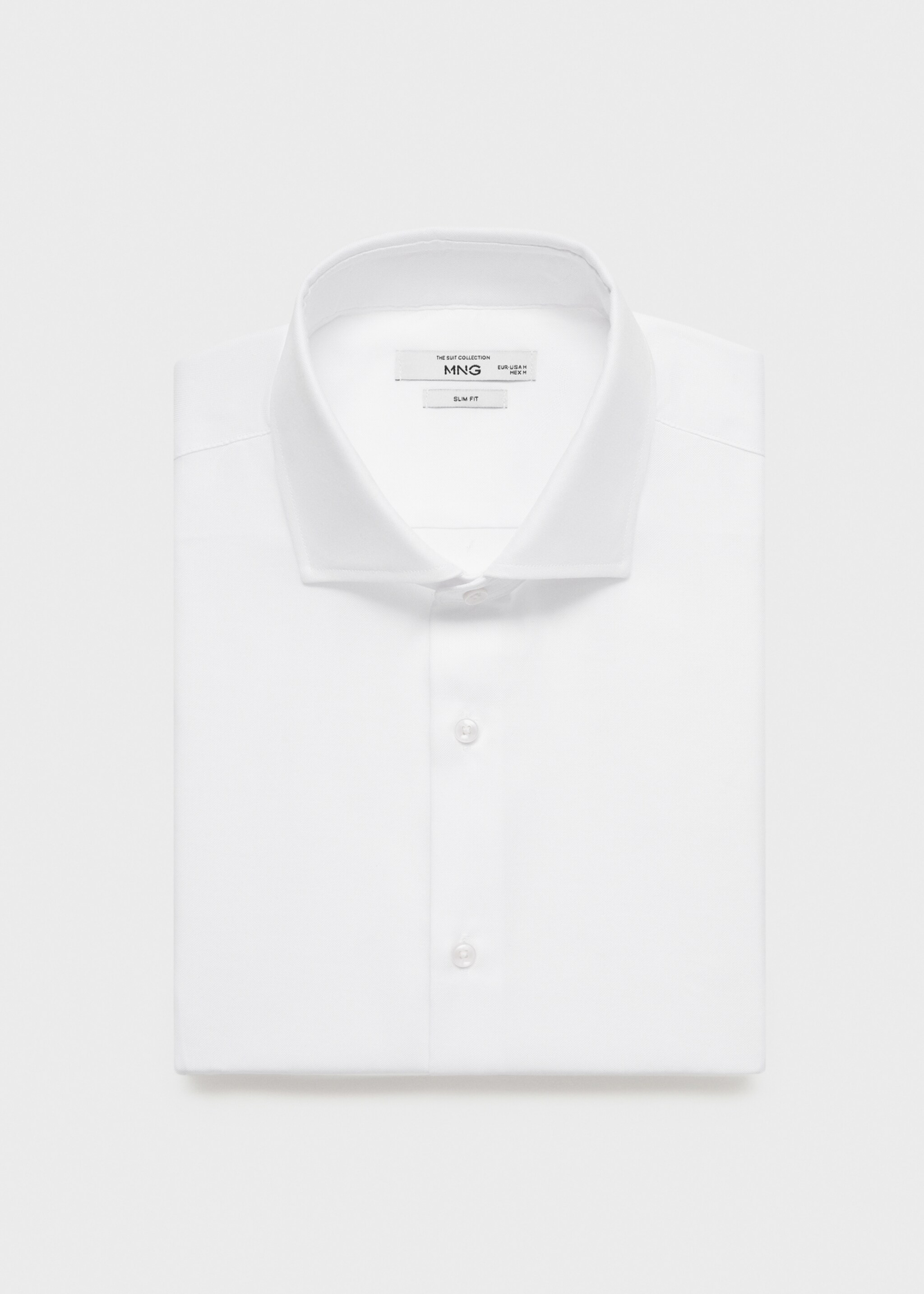 Slim-fit cotton suit shirt - Details of the article 8