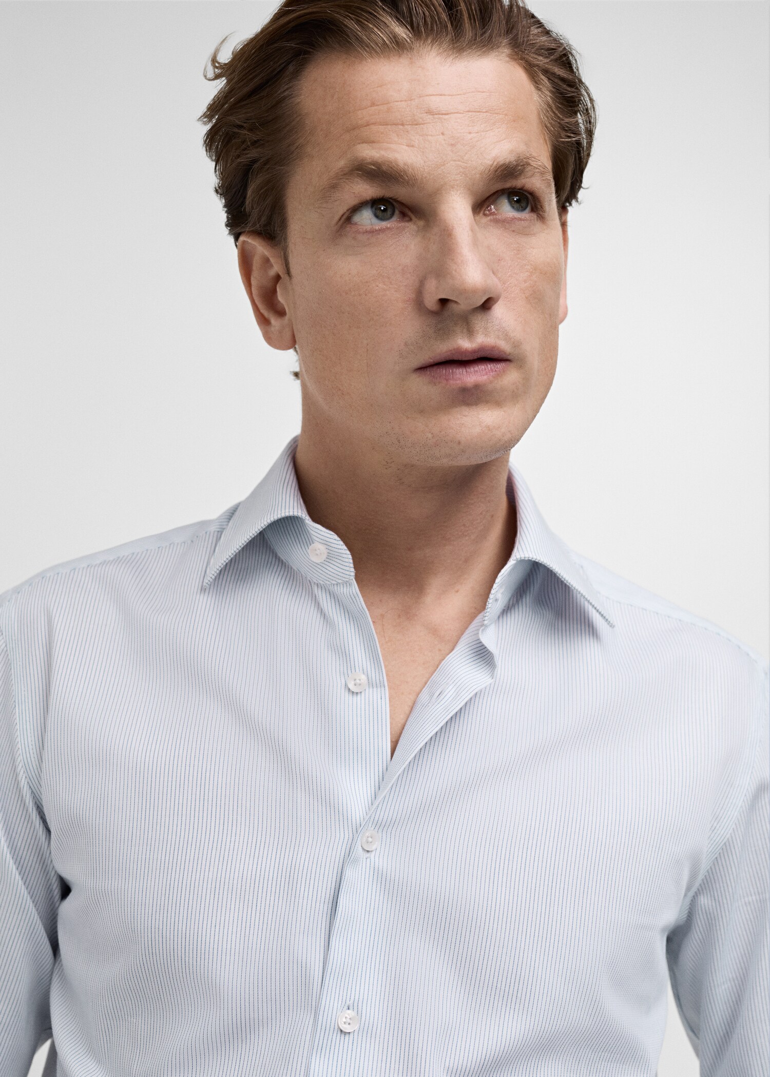 Chemise costume 100 % coton rayures - Détail de l'article 1