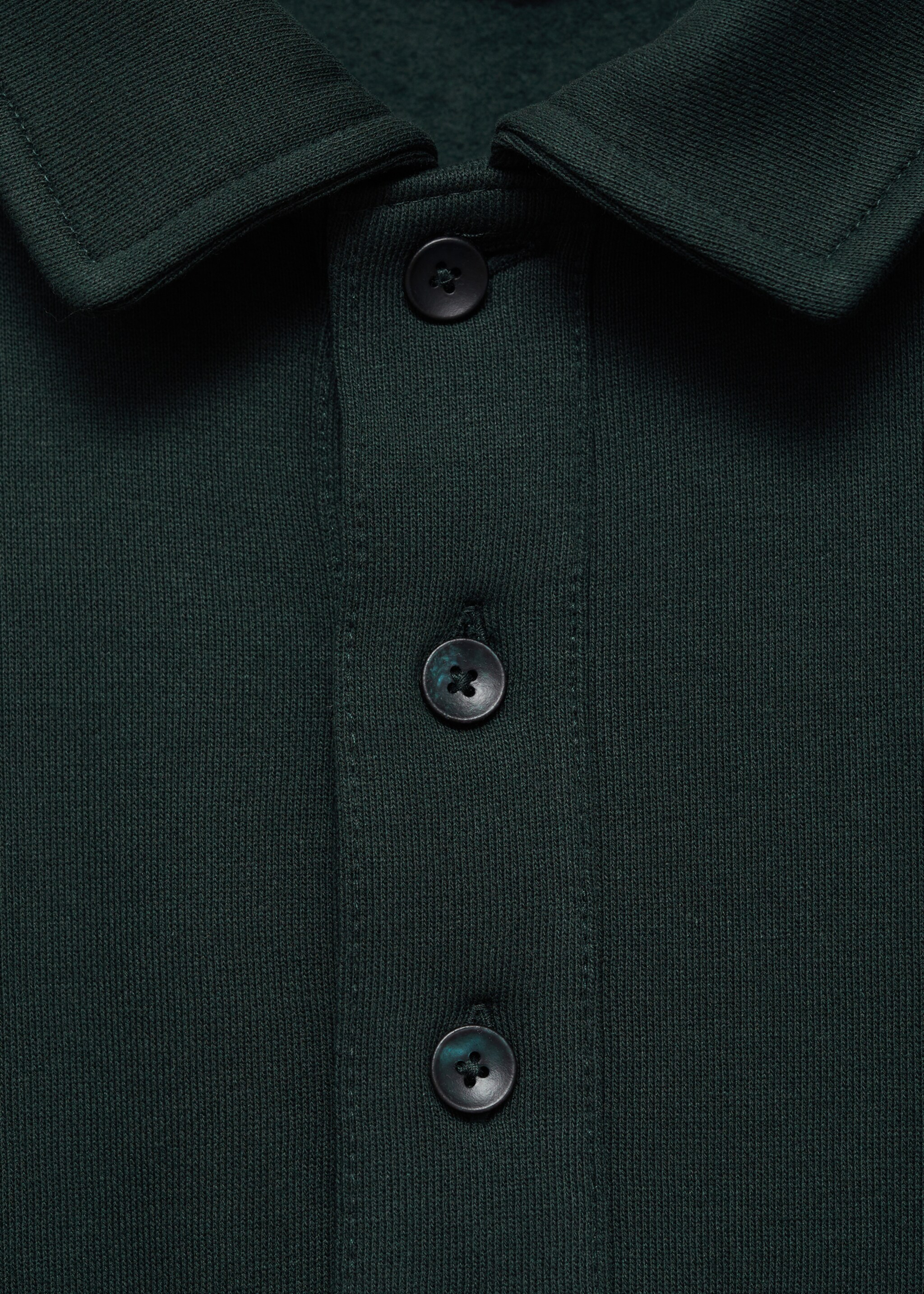 Brushed regular-fit polo sweatshirt - Details of the article 8