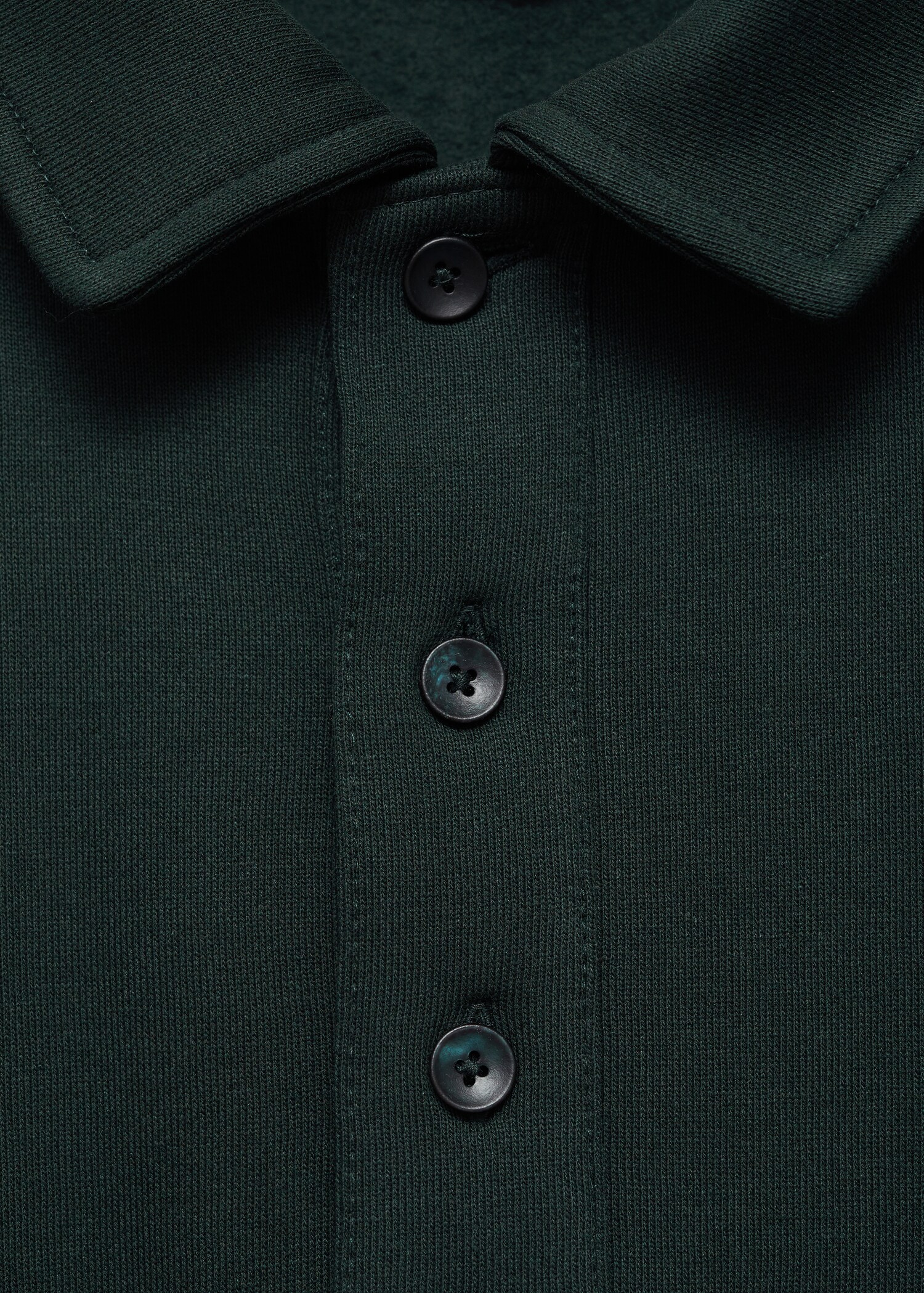 Brushed regular-fit polo sweatshirt - Details of the article 8