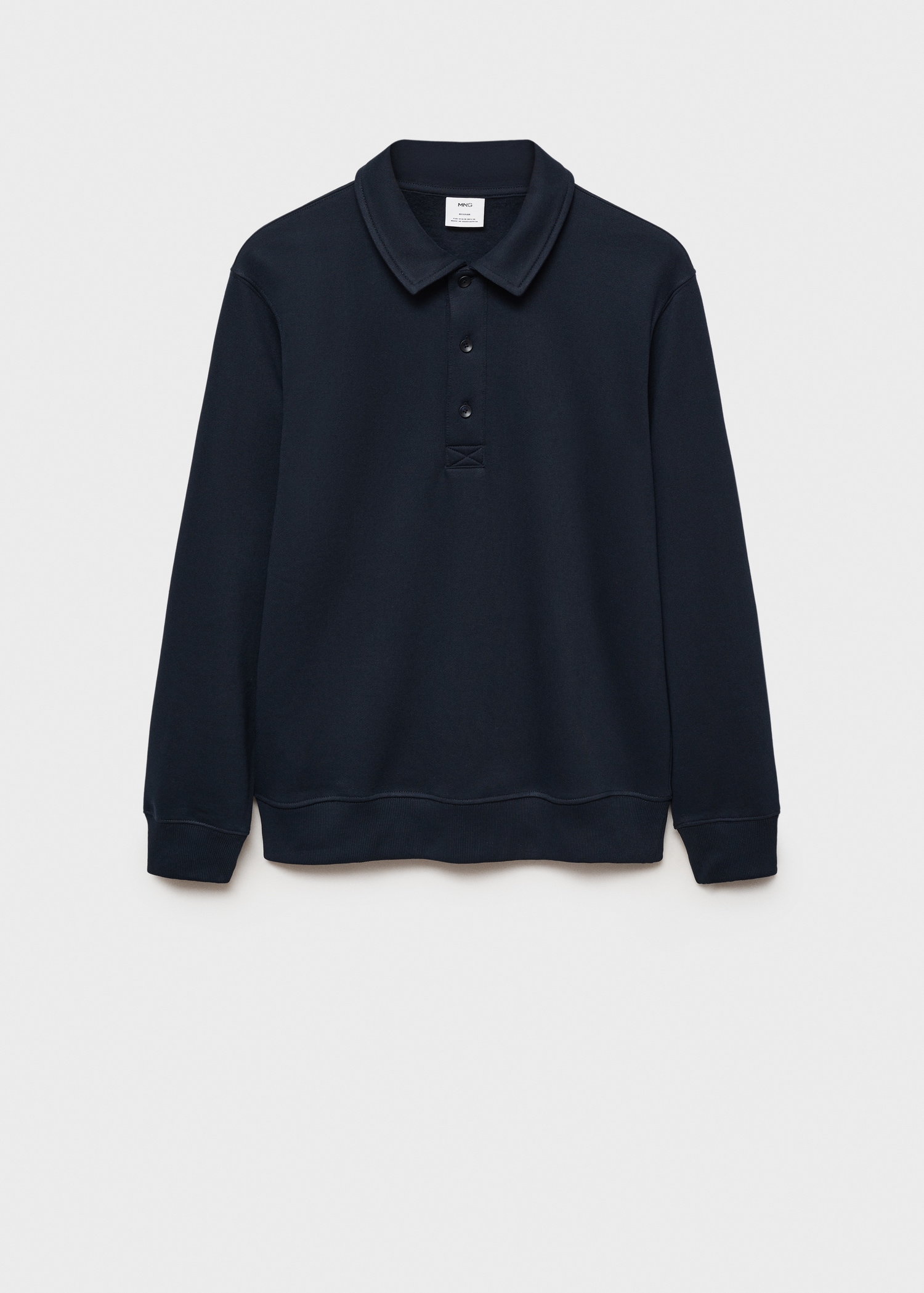 Sweater polo berbulu regular fit - Barang tanpa model