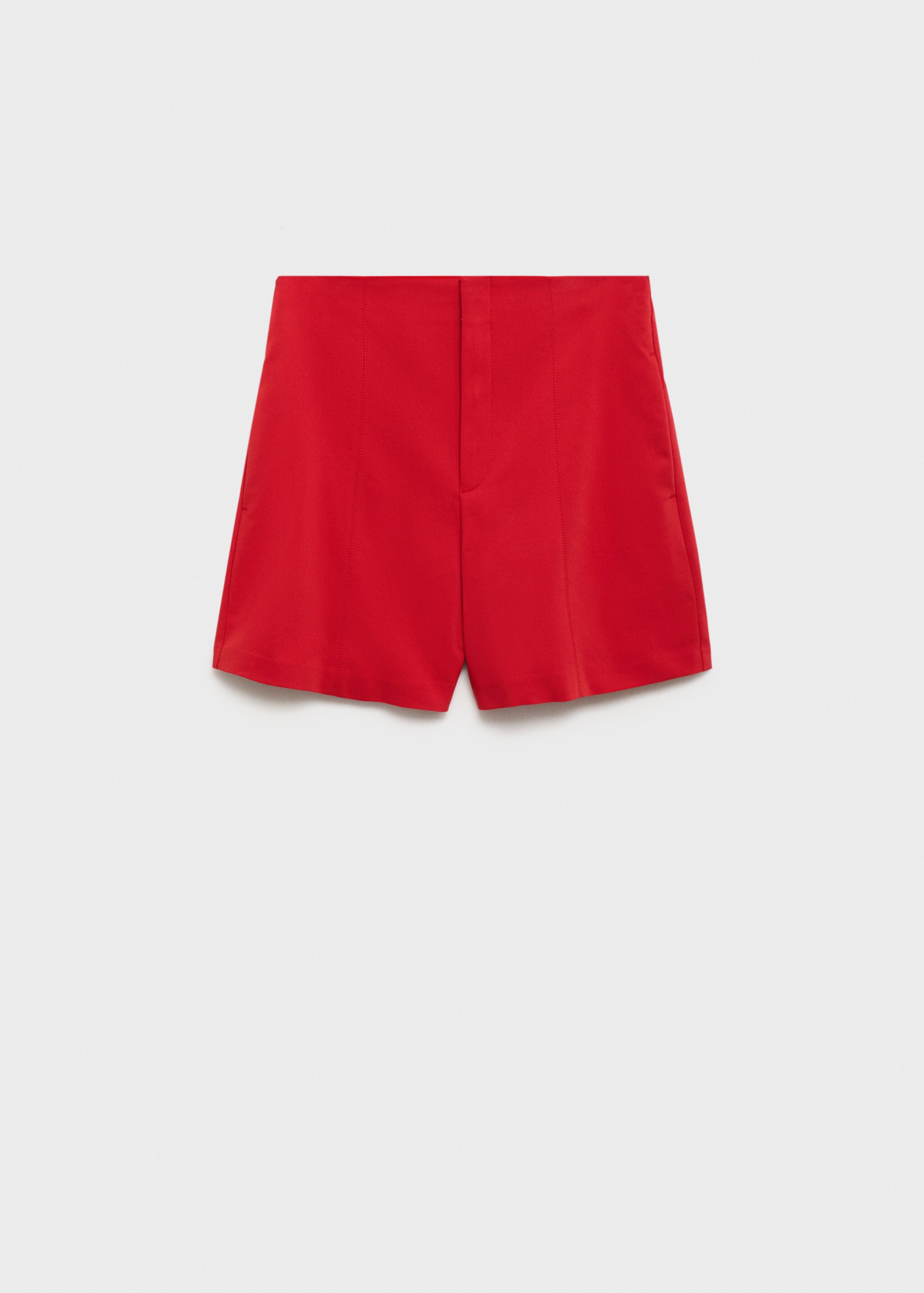 High-waisted cotton shorts - Article without model