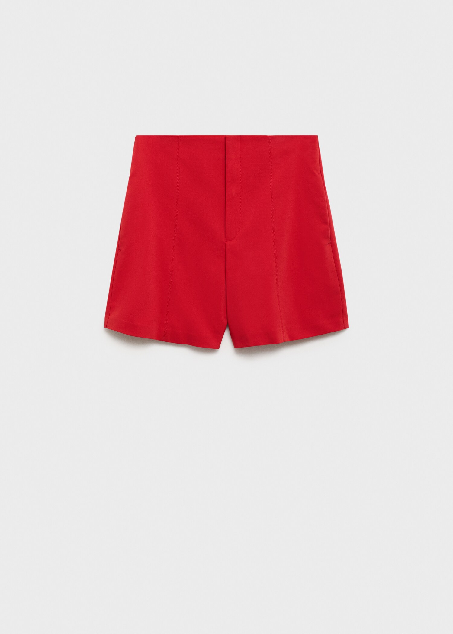 High-waisted cotton shorts - Article without model