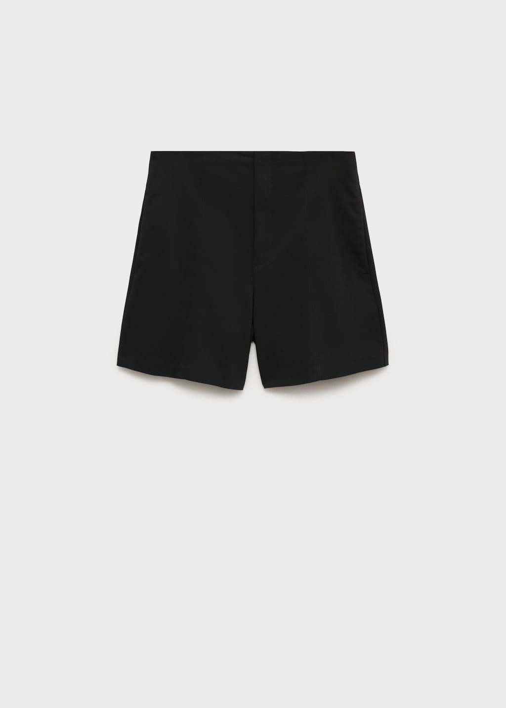 High waisted cotton shorts