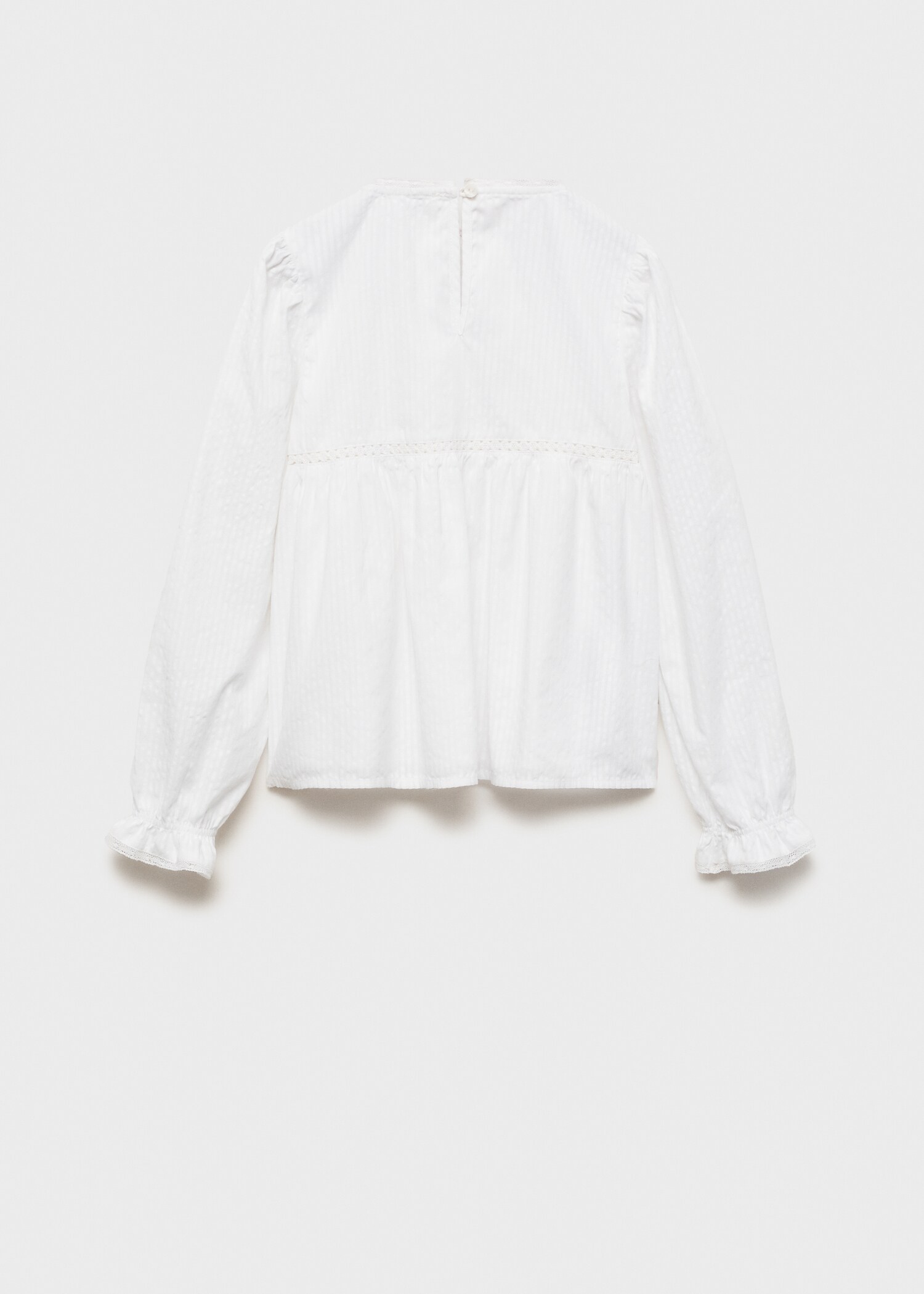 Bluse mit Stickverzierungen - Rückseite des Artikels