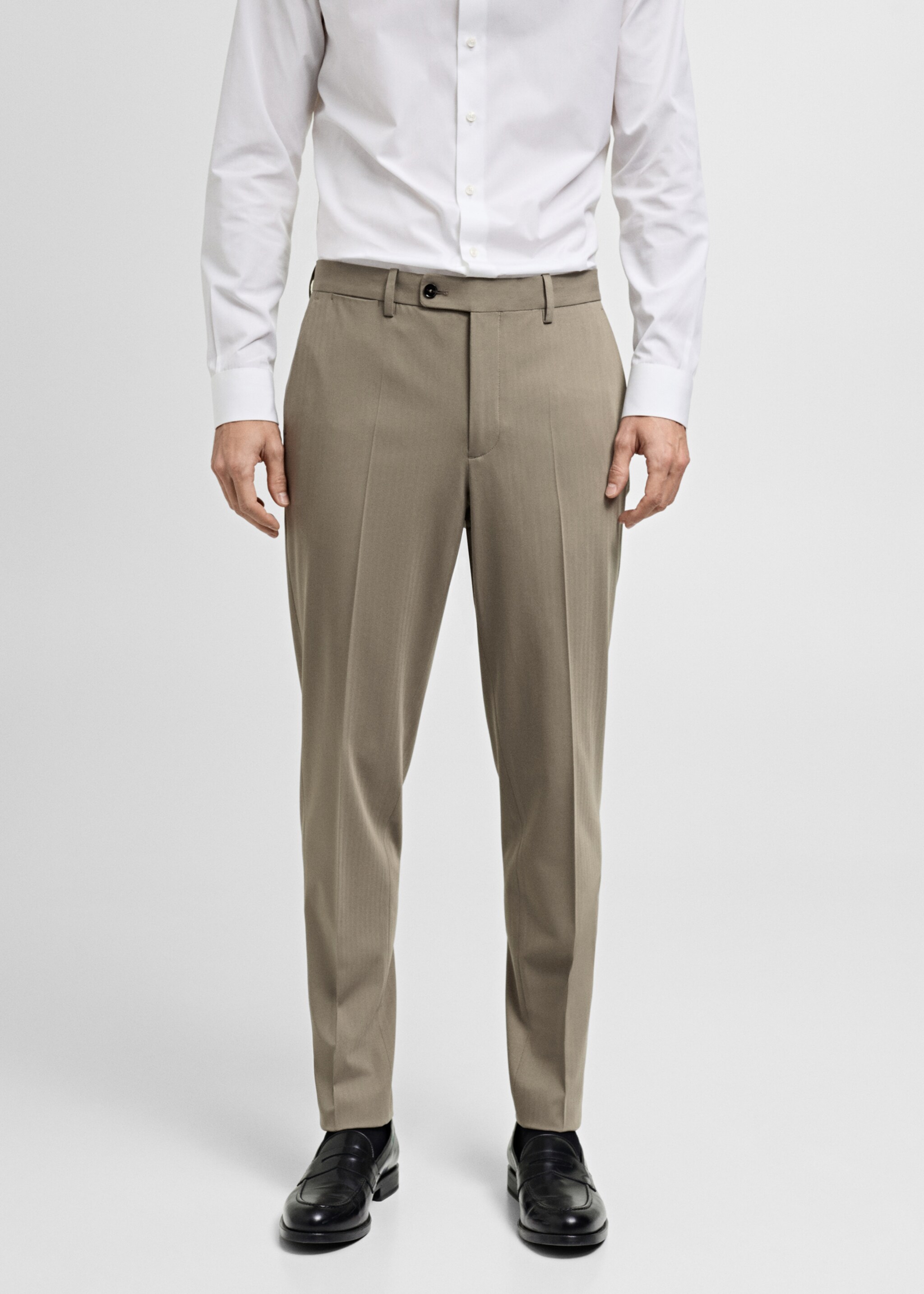 Monaco slim-fit pantalon - Middenvlak