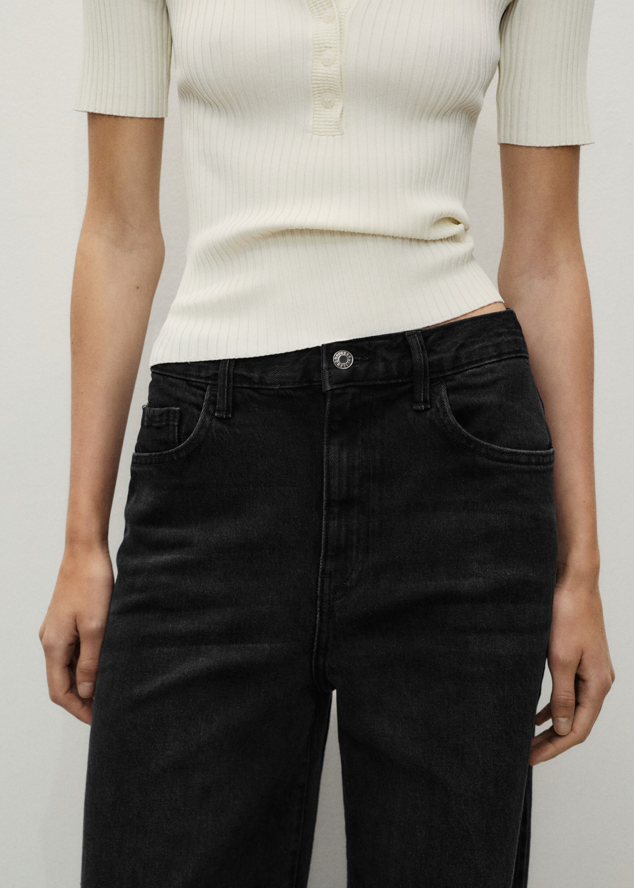 High-rise wideleg jeans - Details of the article 6