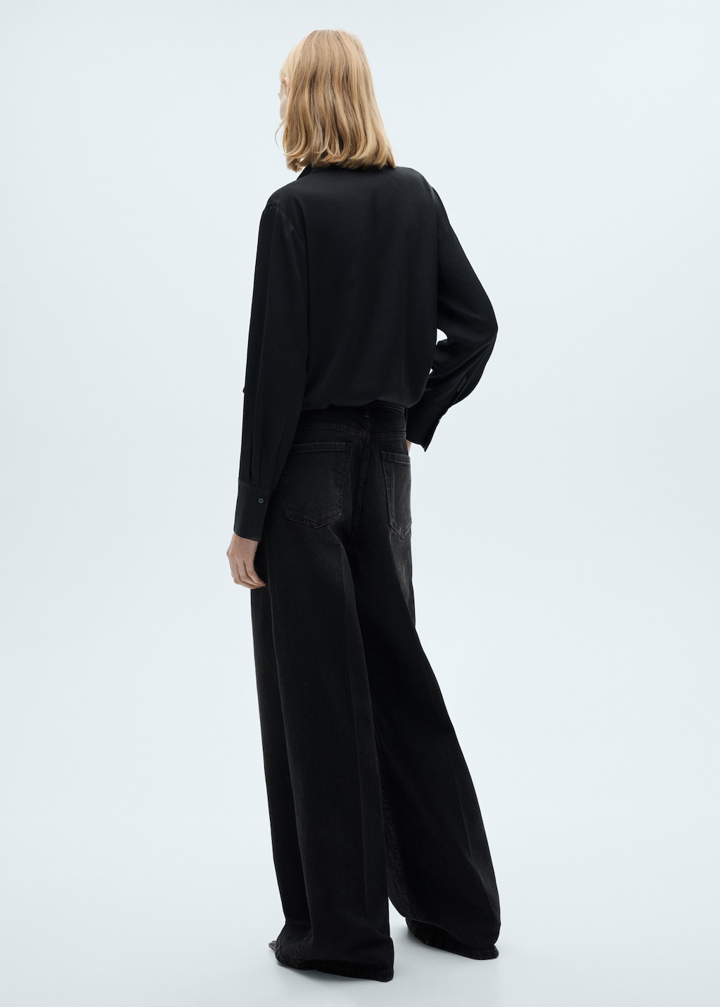 High-rise wideleg jeans - Women | MANGO USA High-rise wideleg jeans - Women | MANGO USA