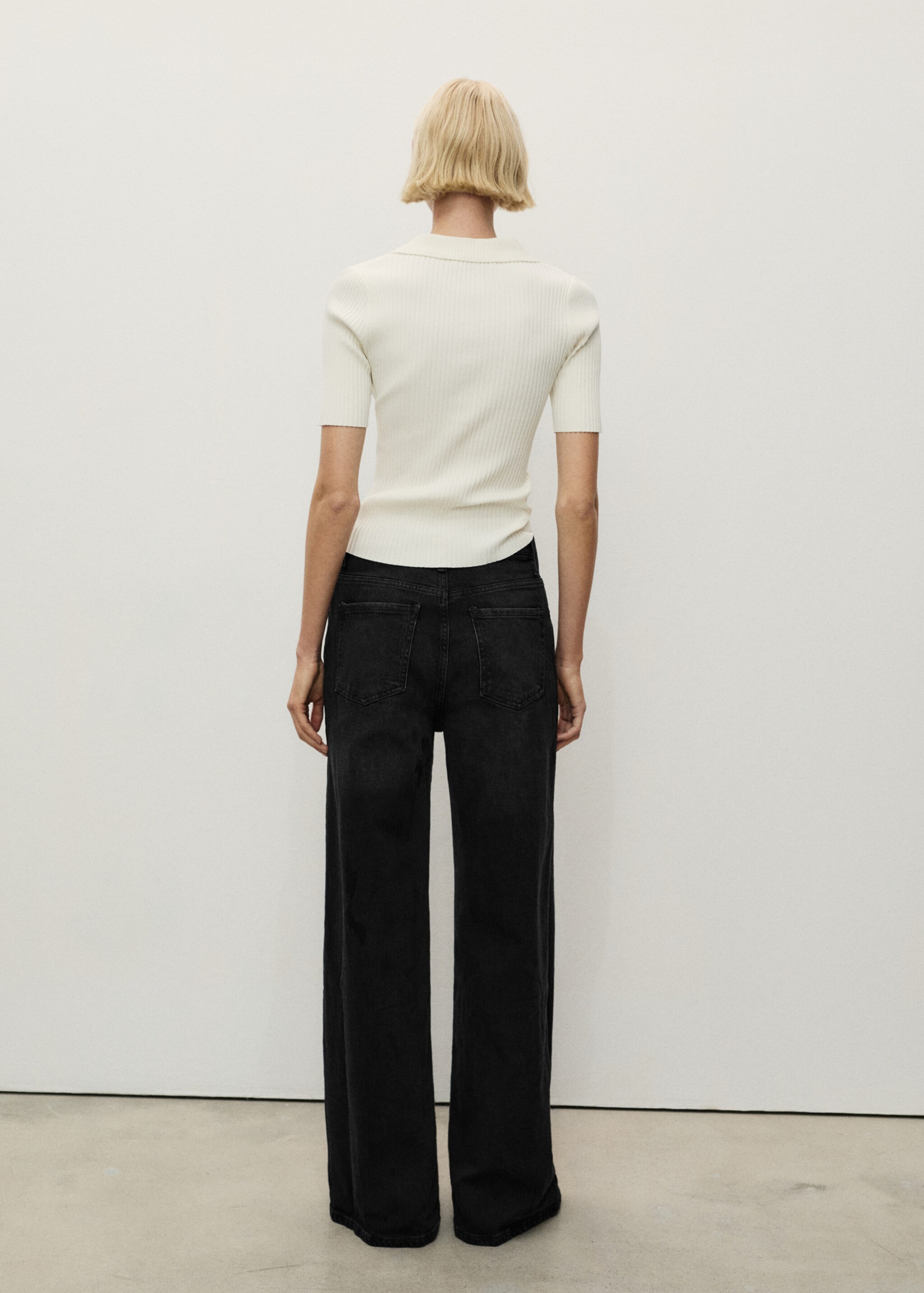 High-rise wideleg jeans - Reverse of the article