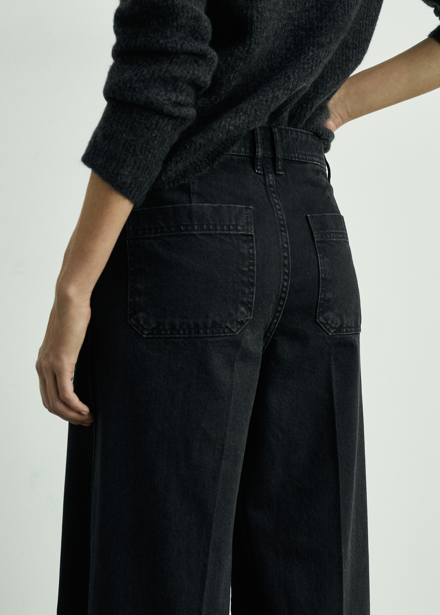 Wideleg jeans with pockets - Details of the article 1