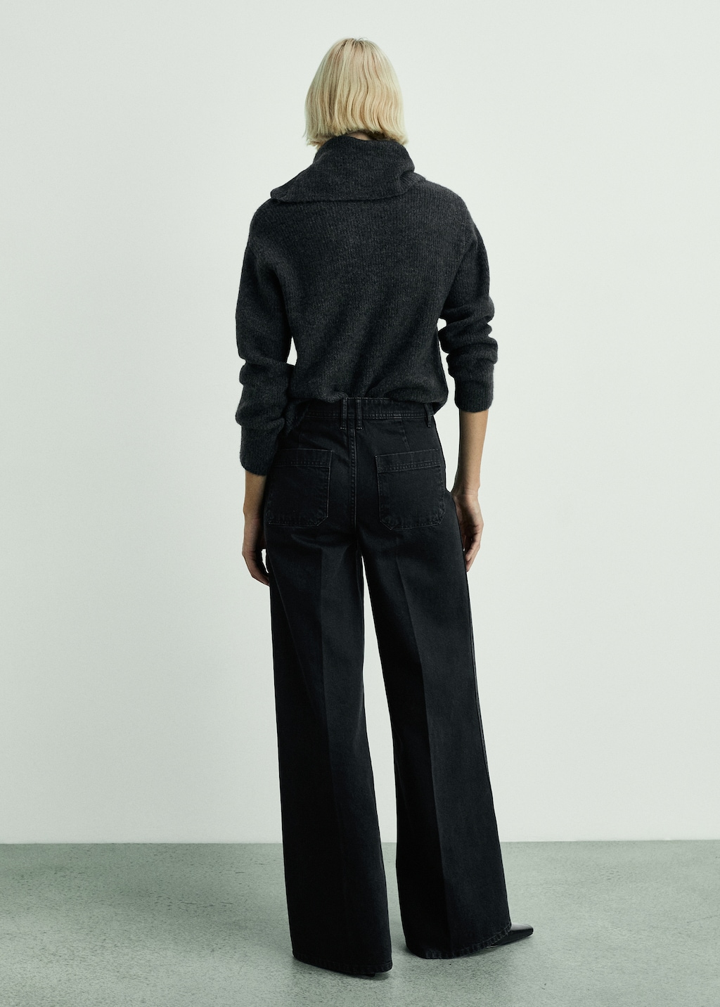 Wide Loose Jeans_Black | Na.e