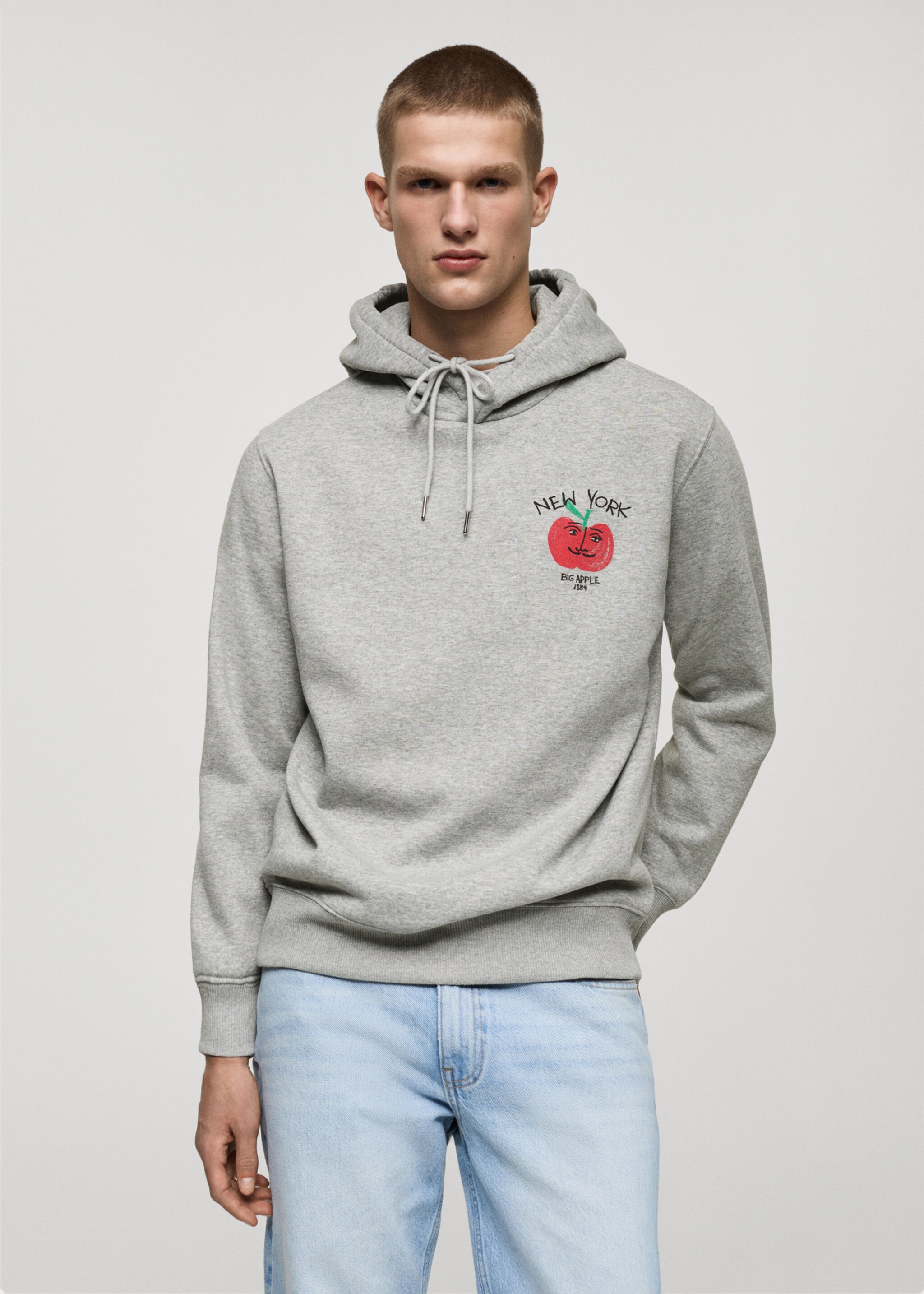 เสื้อสเวตเตอร์มีฮู้ดลายกราฟิก - เครื่องบินขนาดกลาง