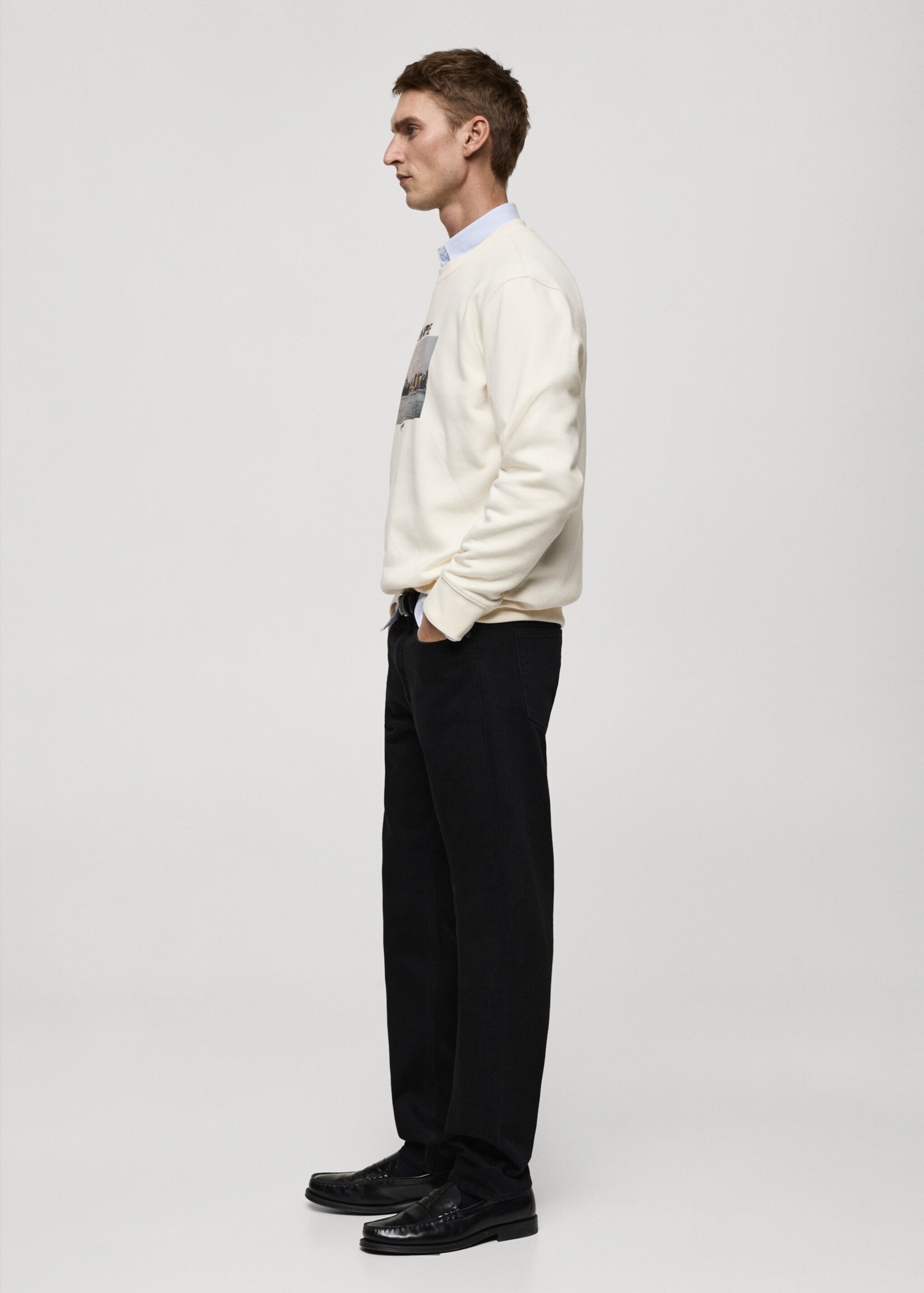 Graphic-print cotton sweatshirt - Details of the article 4