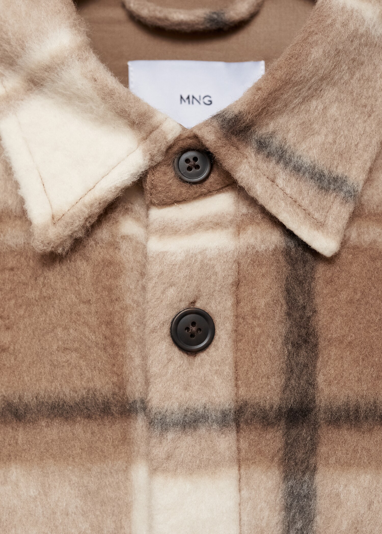 Surchemise carreaux texturée flanelle - Détail de l'article 8