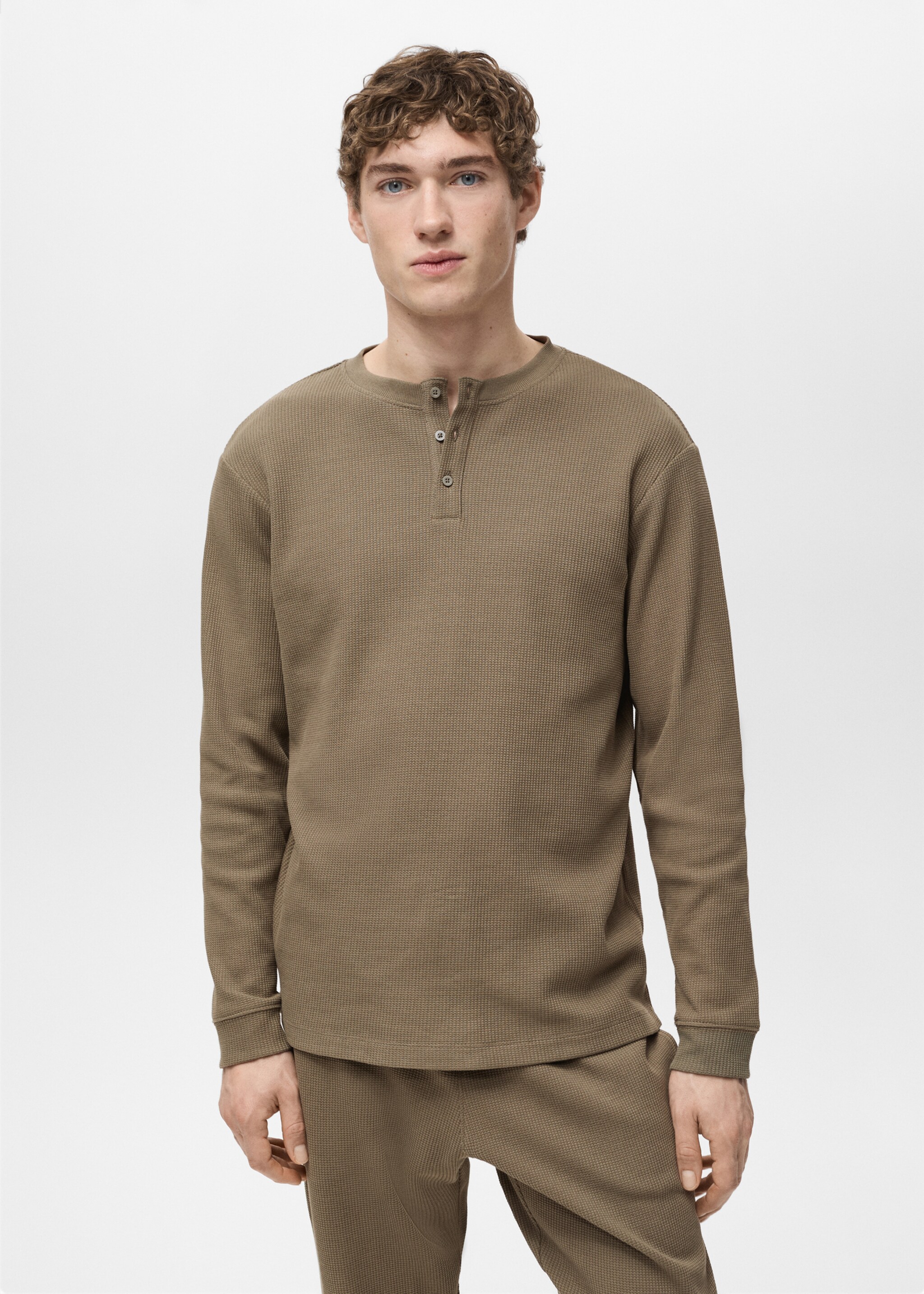 Cotton structured pyjama pack - Medium plane