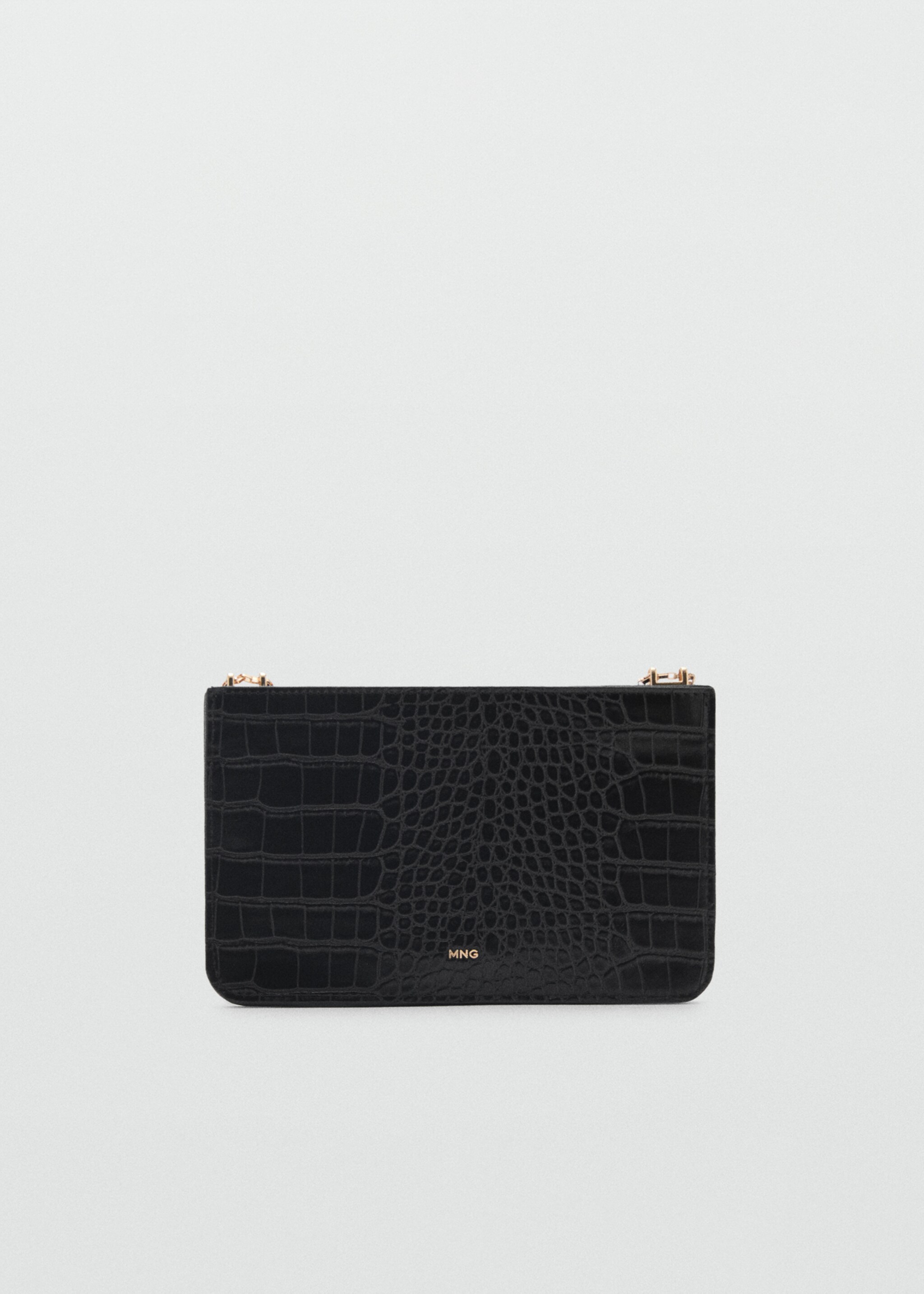 Croc-effect cardholder with chain - Article without model