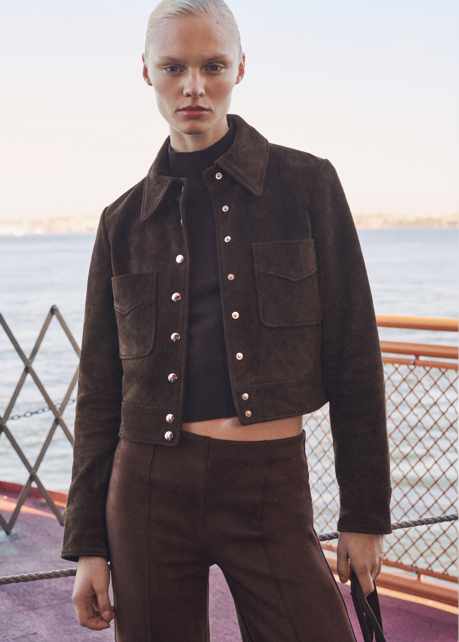 Mango Jacke Wildlederoptik Damen Wildlederjacke Damen Mango Outlet