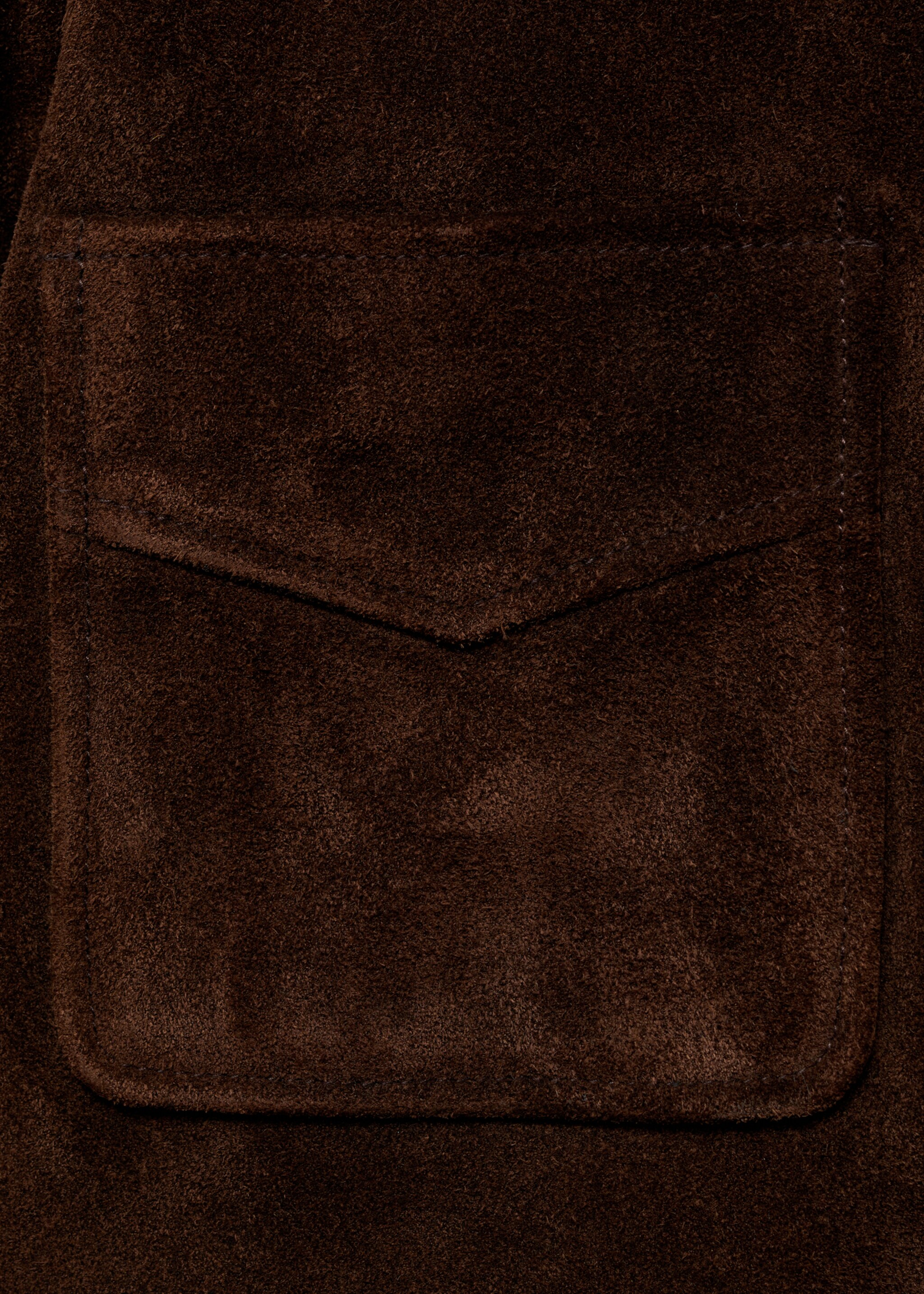 Suede jacket with pockets - Details of the article 0