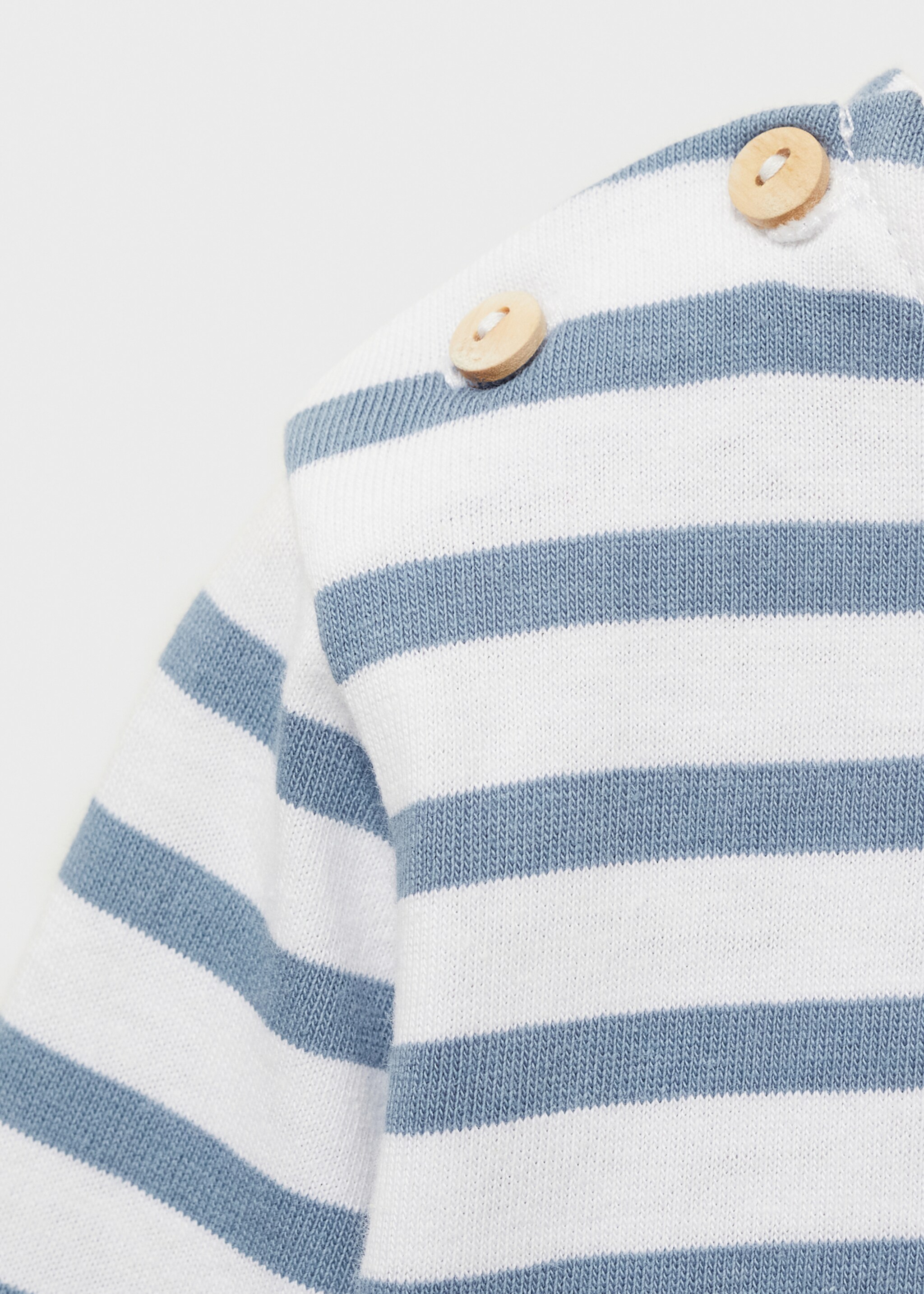 T-shirt à rayures et boutons - Détail de l'article 8
