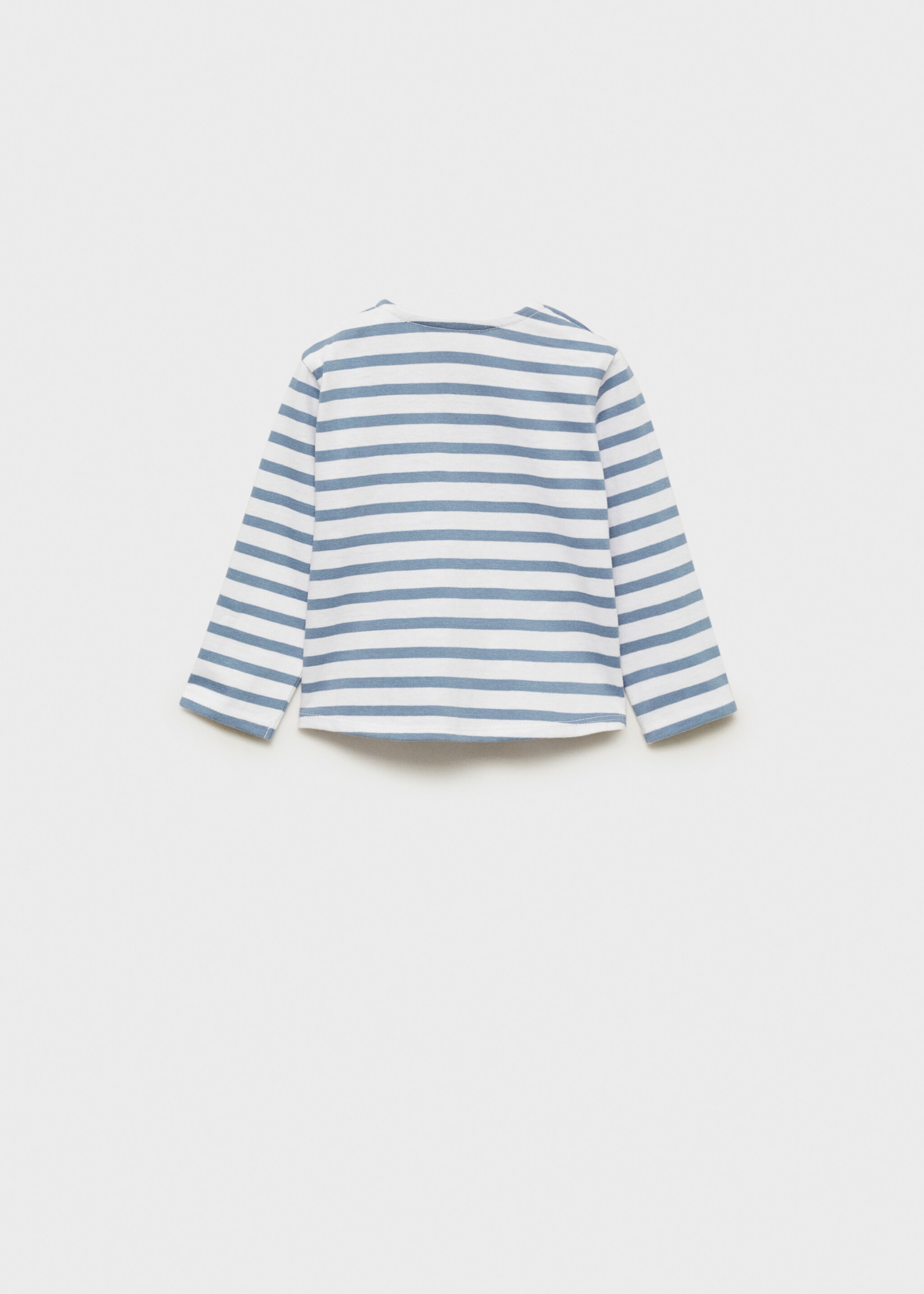 T-shirt à rayures et boutons - Verso de l’article