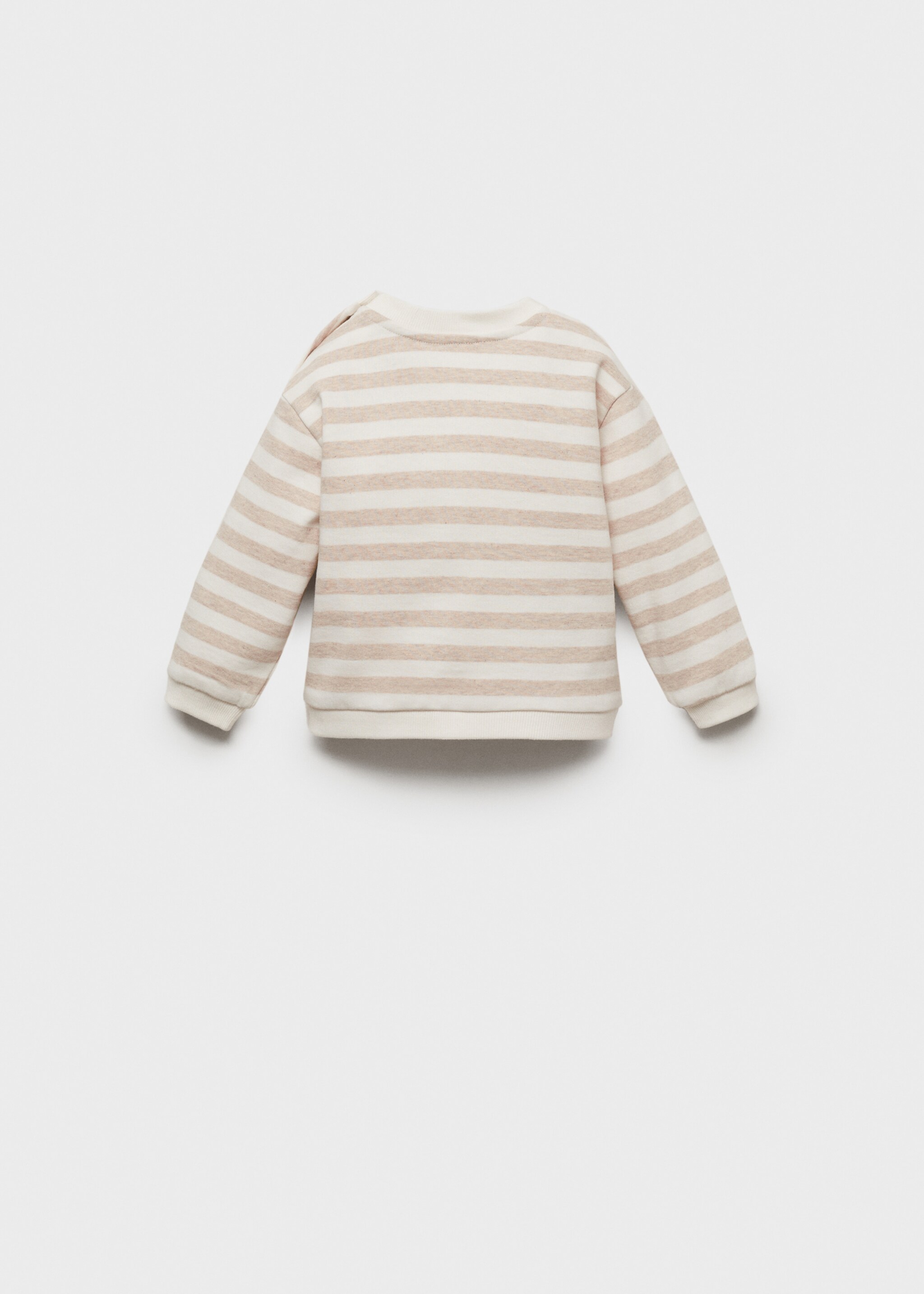 Sweat-shirt coton rayures - Verso de l’article