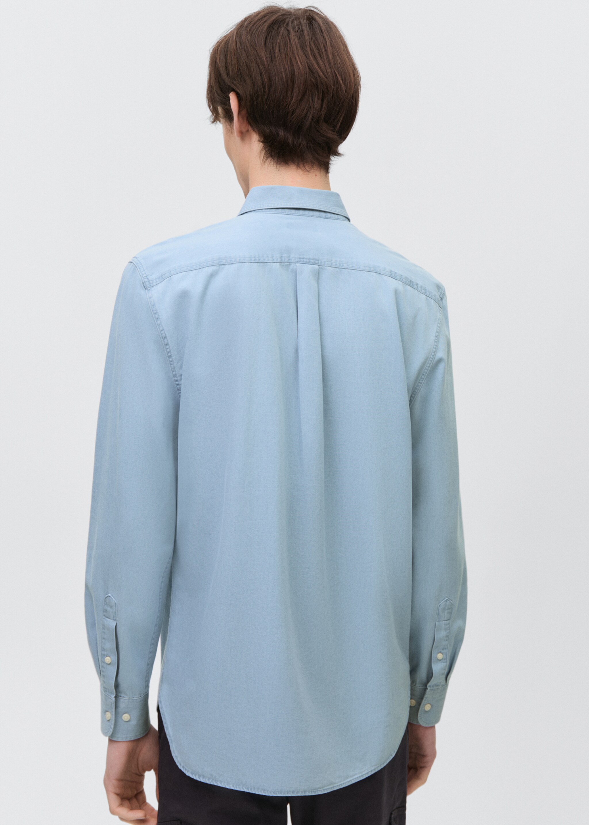 Oxford cotton shirt - Reverse of the article