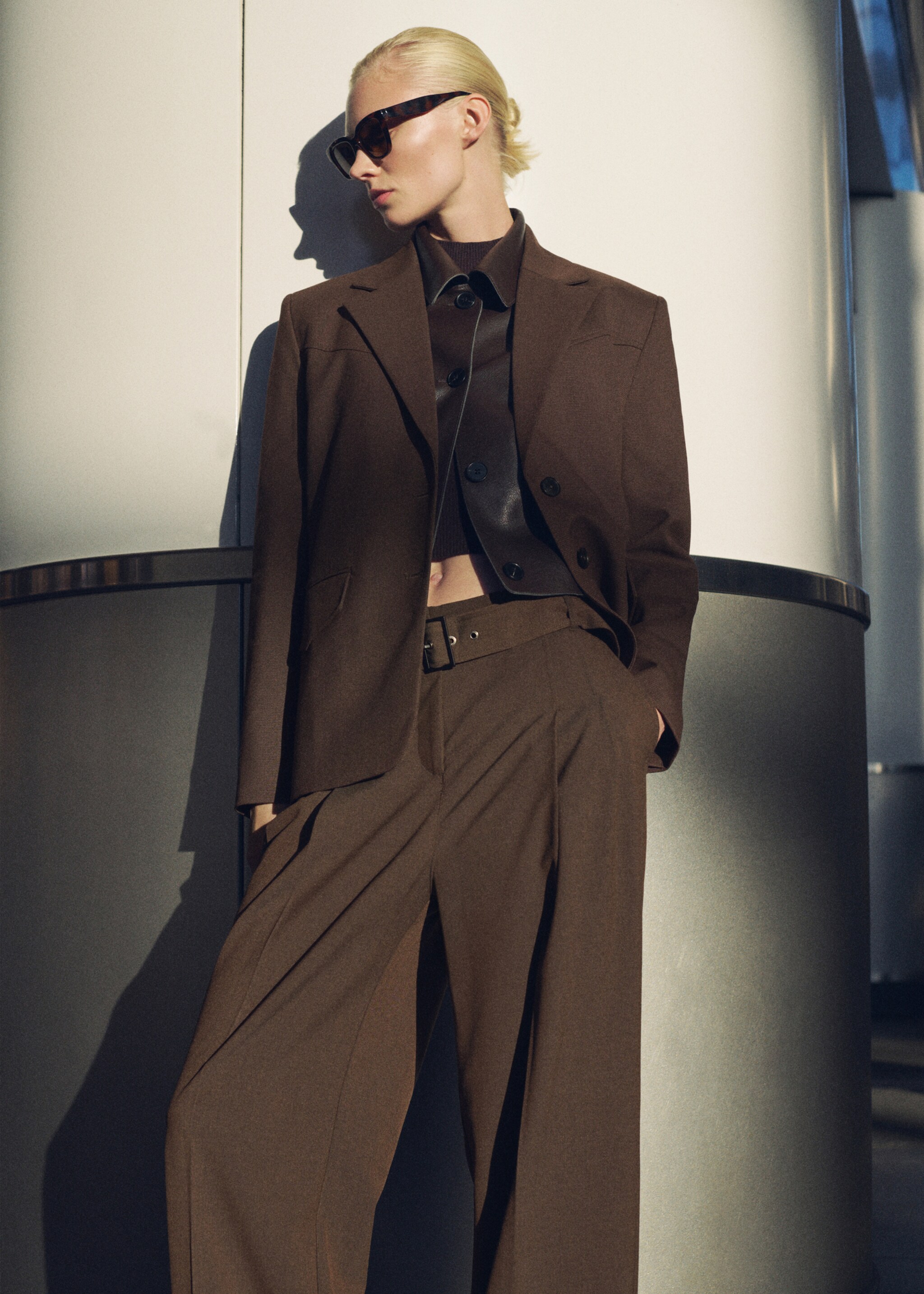 Pantalon de costume ceinture - Plan moyen