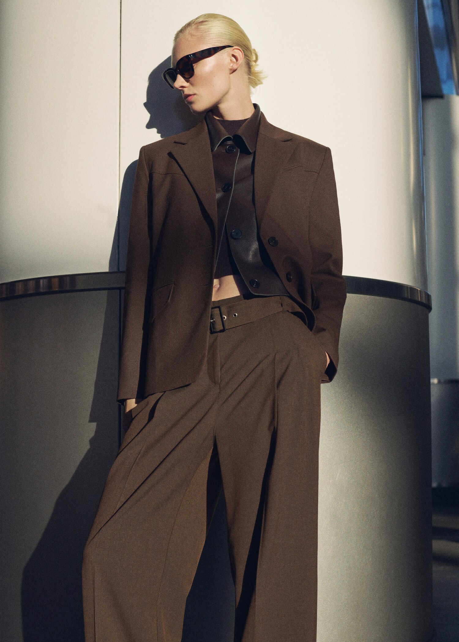 Pantalon de costume ceinture - Plan moyen