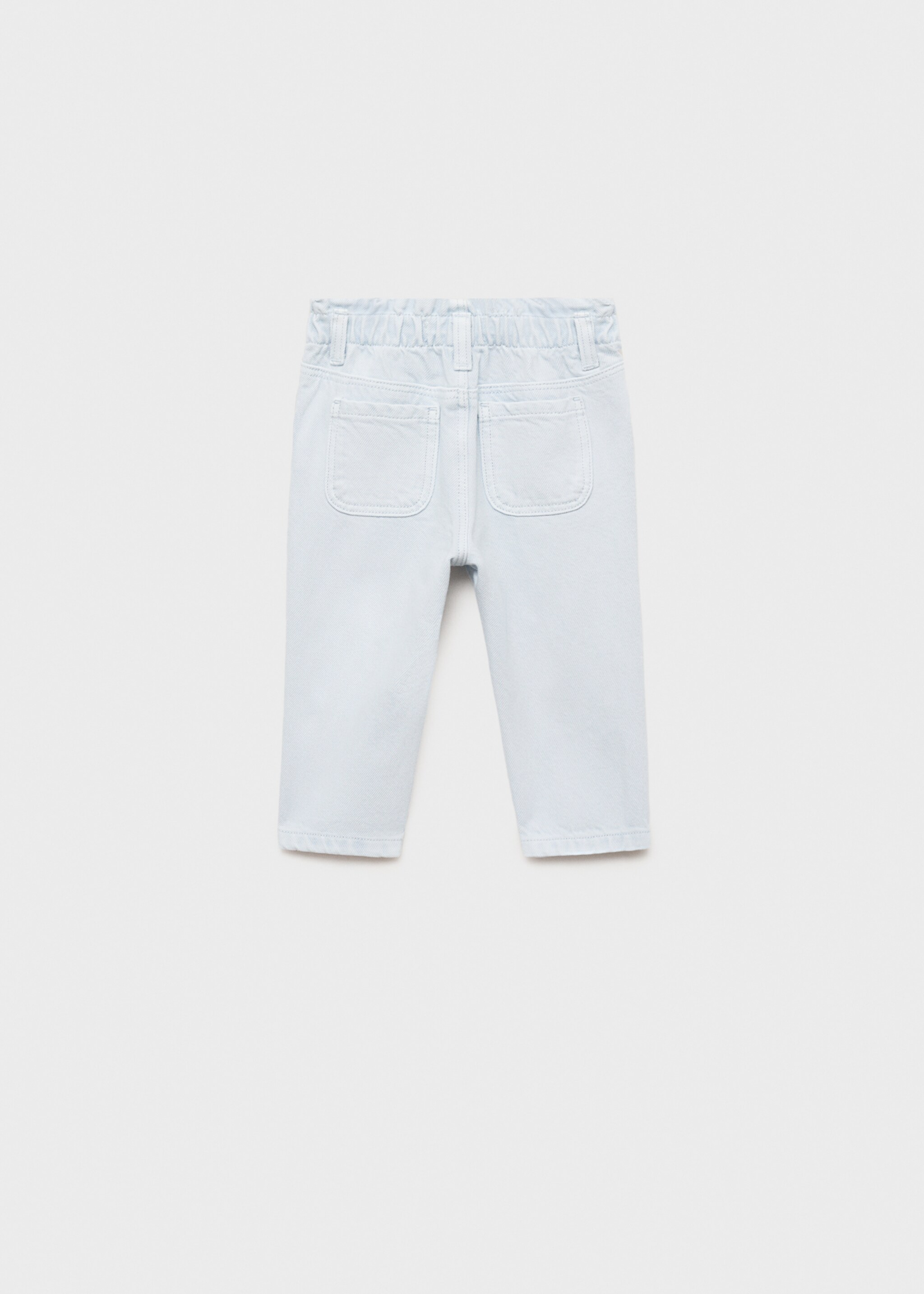 Straight paperbag jeans - Reverse of the article